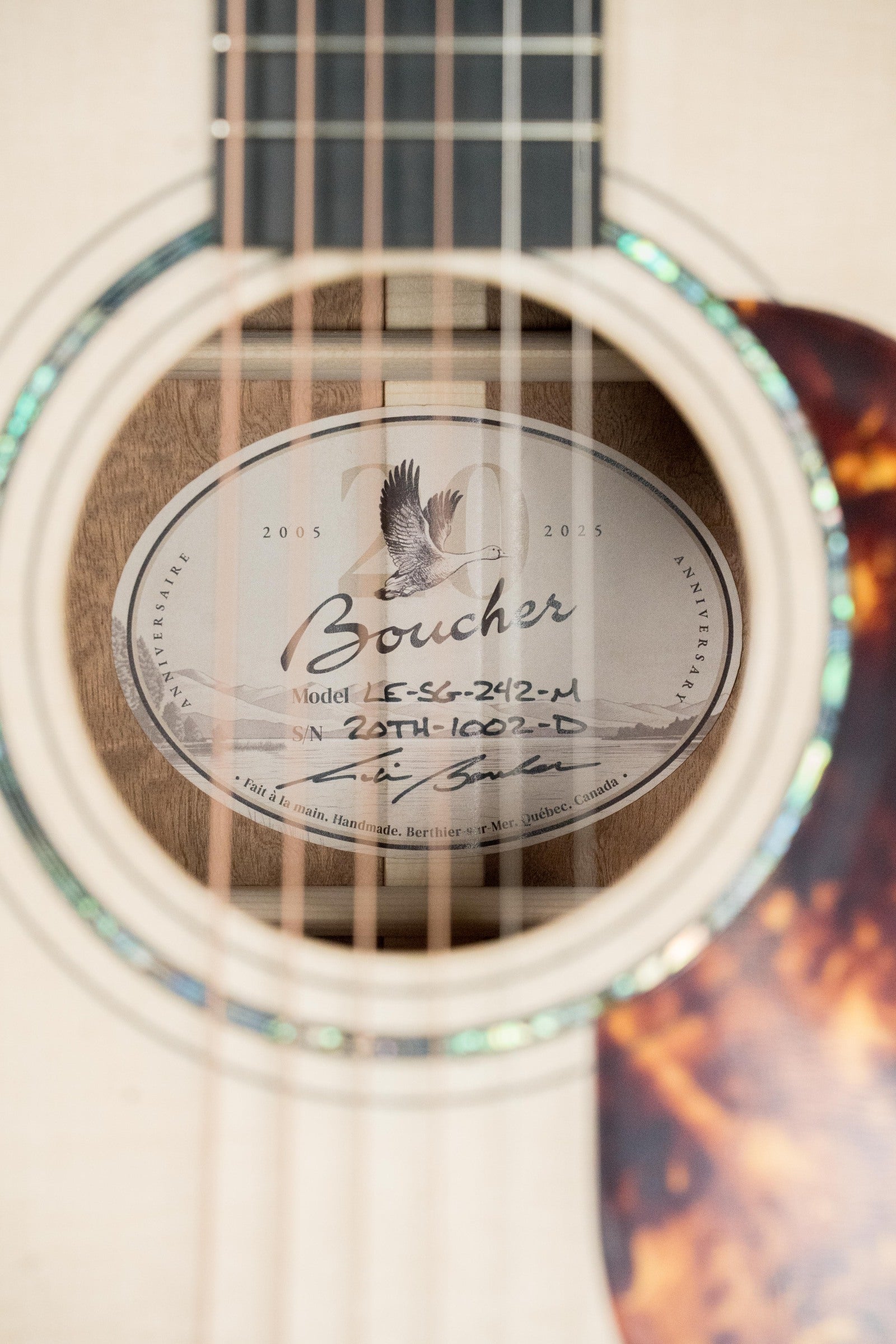 Boucher Limited Edition 20th Anniversary Model Master Grade Adirondack/Quilted Sapele Dreadnought Acoustic Guitar #1002