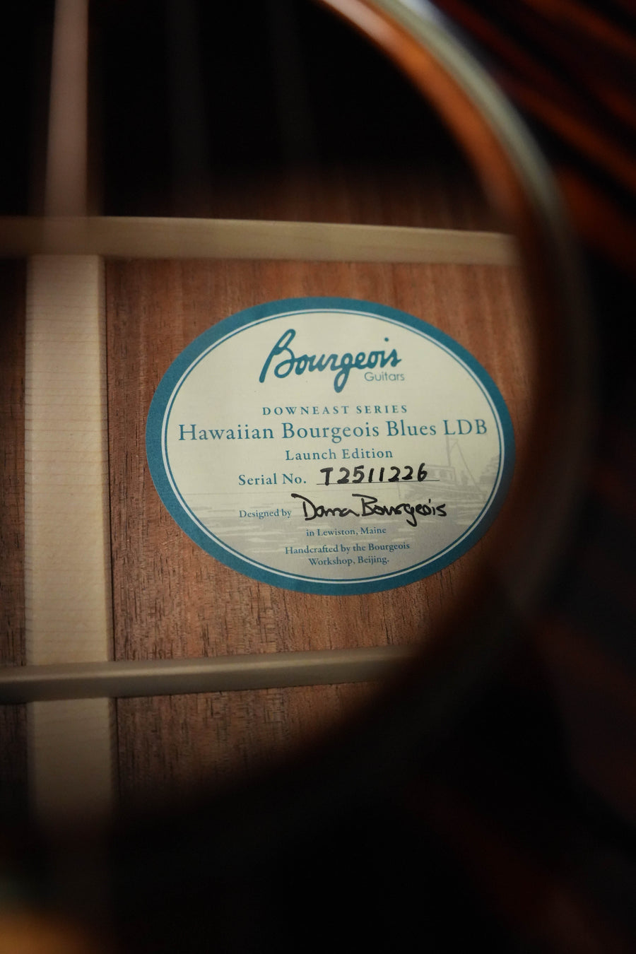 Bourgeois 2026 Launch Downeast Hawaiian Blues Series All Koa LDB Acoustic Guitar #1226