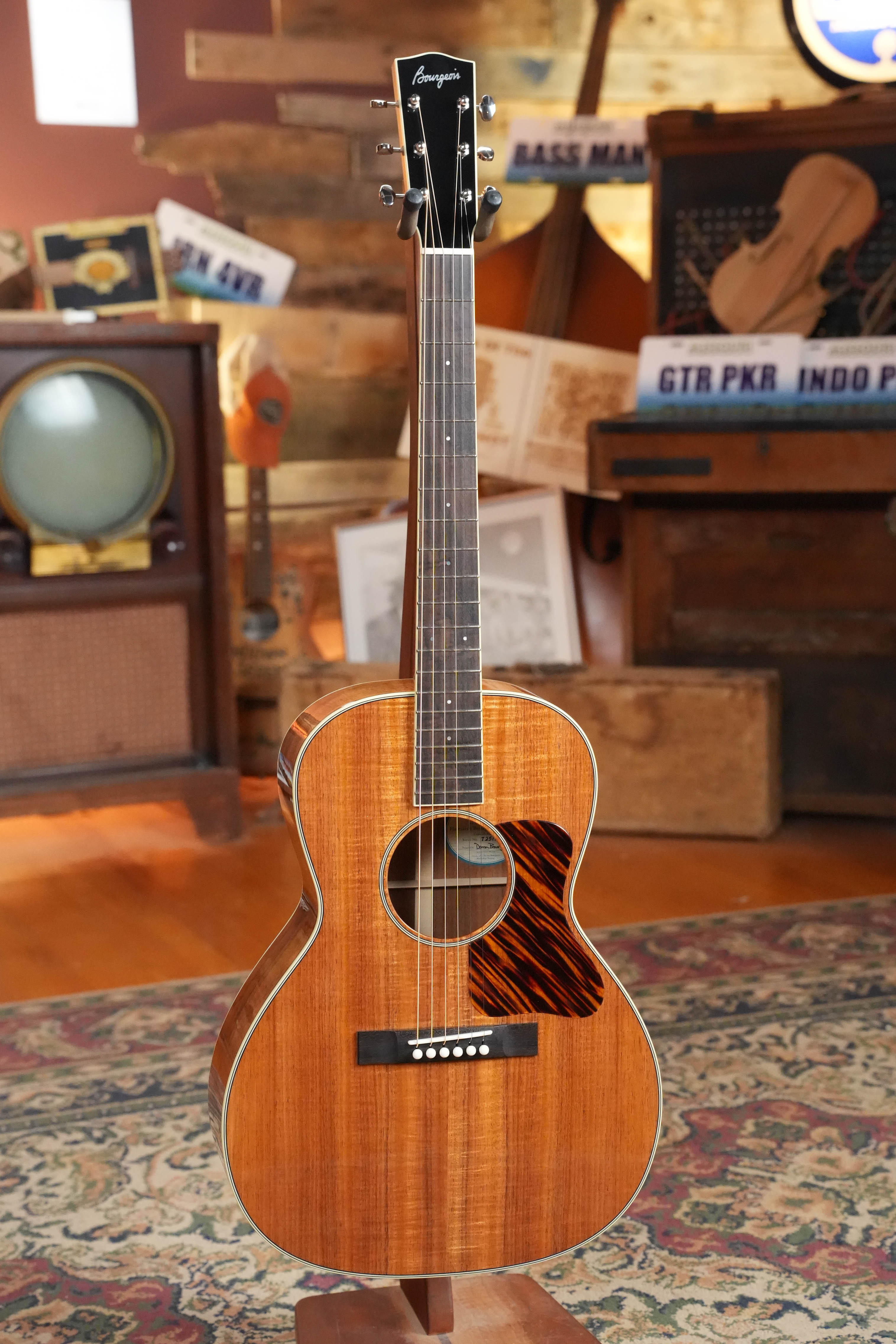 Bourgeois 2026 Launch Downeast Hawaiian Blues Series All Koa LDB Acoustic Guitar #1226