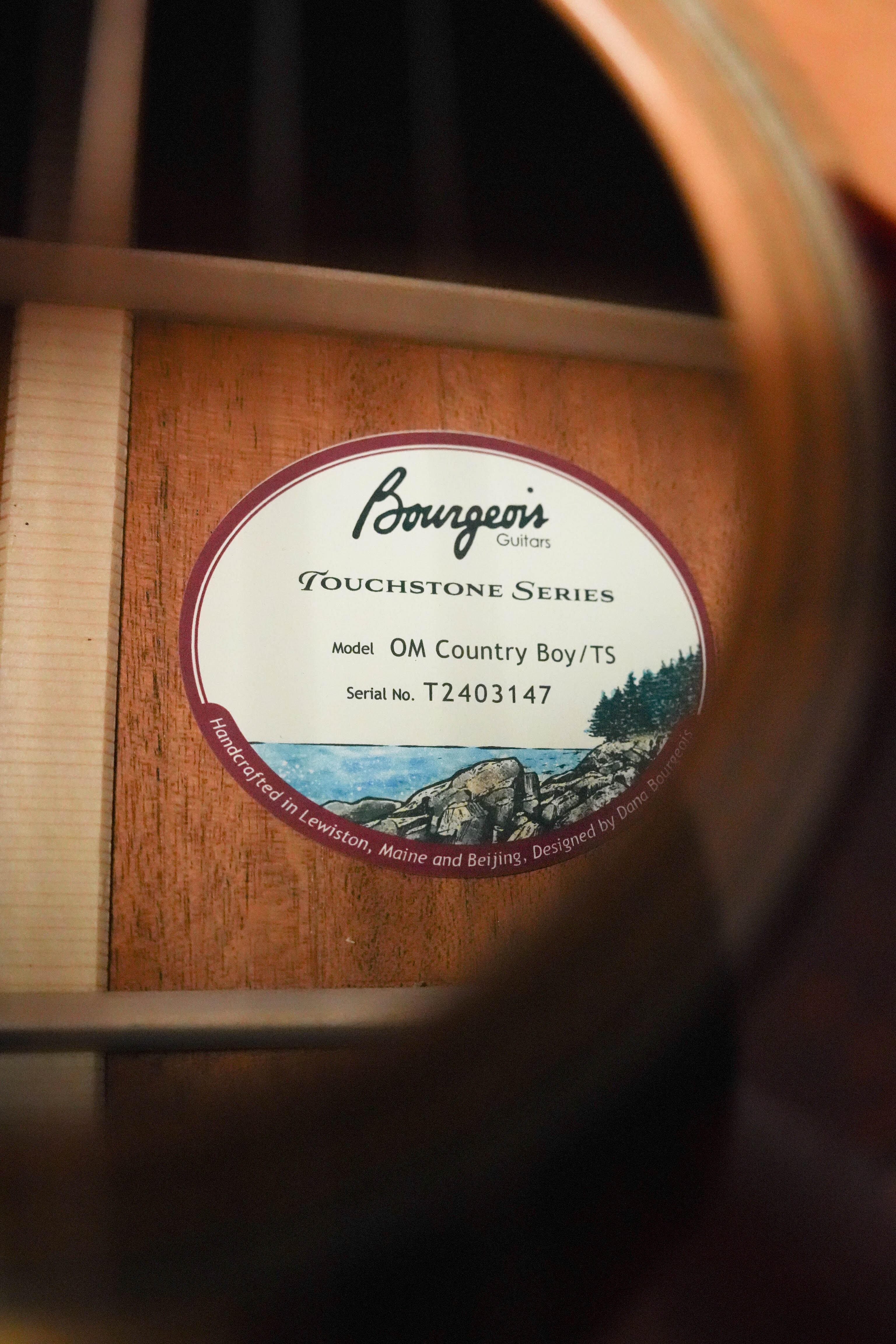 Bourgeois Country Boy Touchstone Series Sitka/Mahogany Orchestra Model Acoustic Guitar #3147