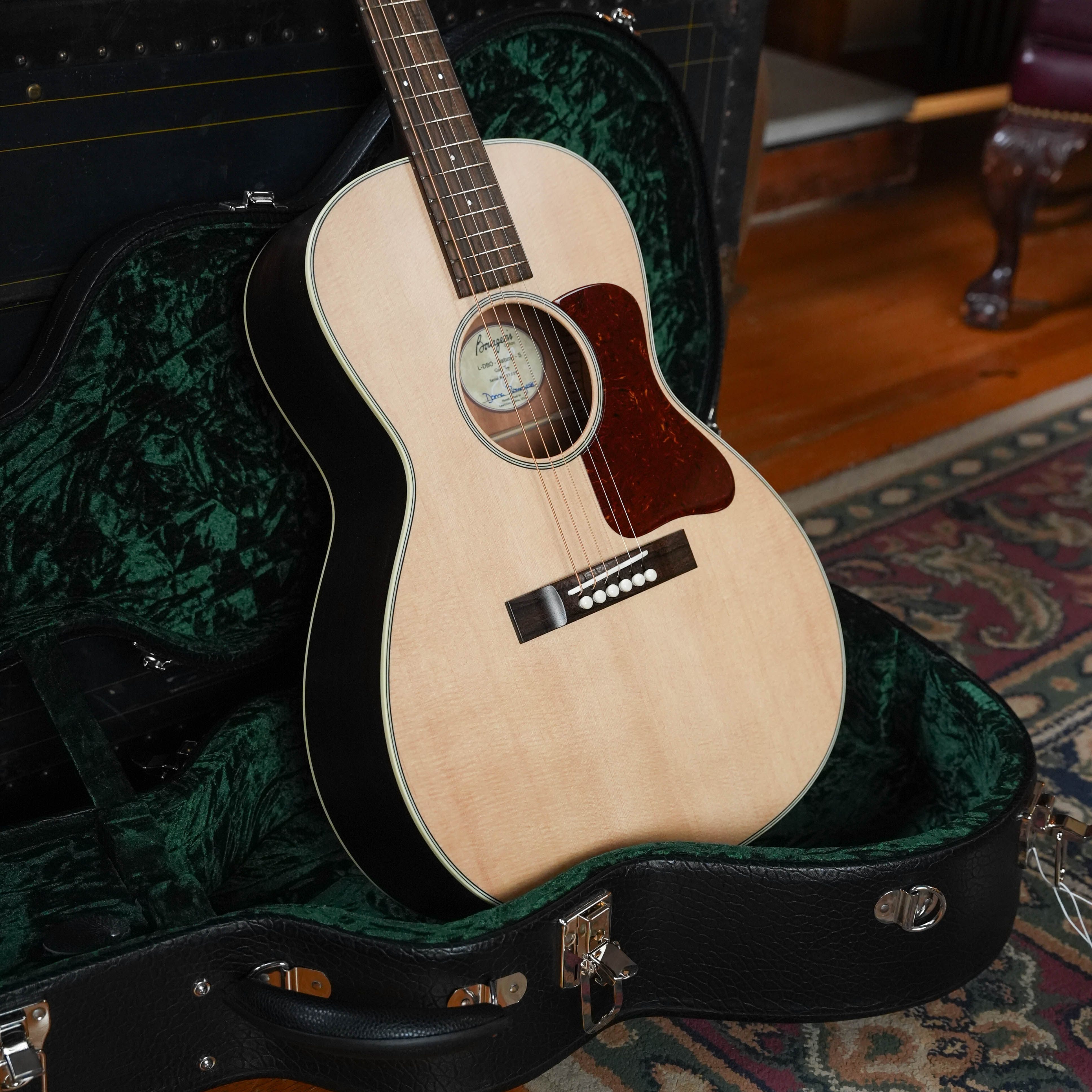 Bourgeois L-DBO The Natural Professional Series Satin Slope Shoulder Acoustic Guitar #1339