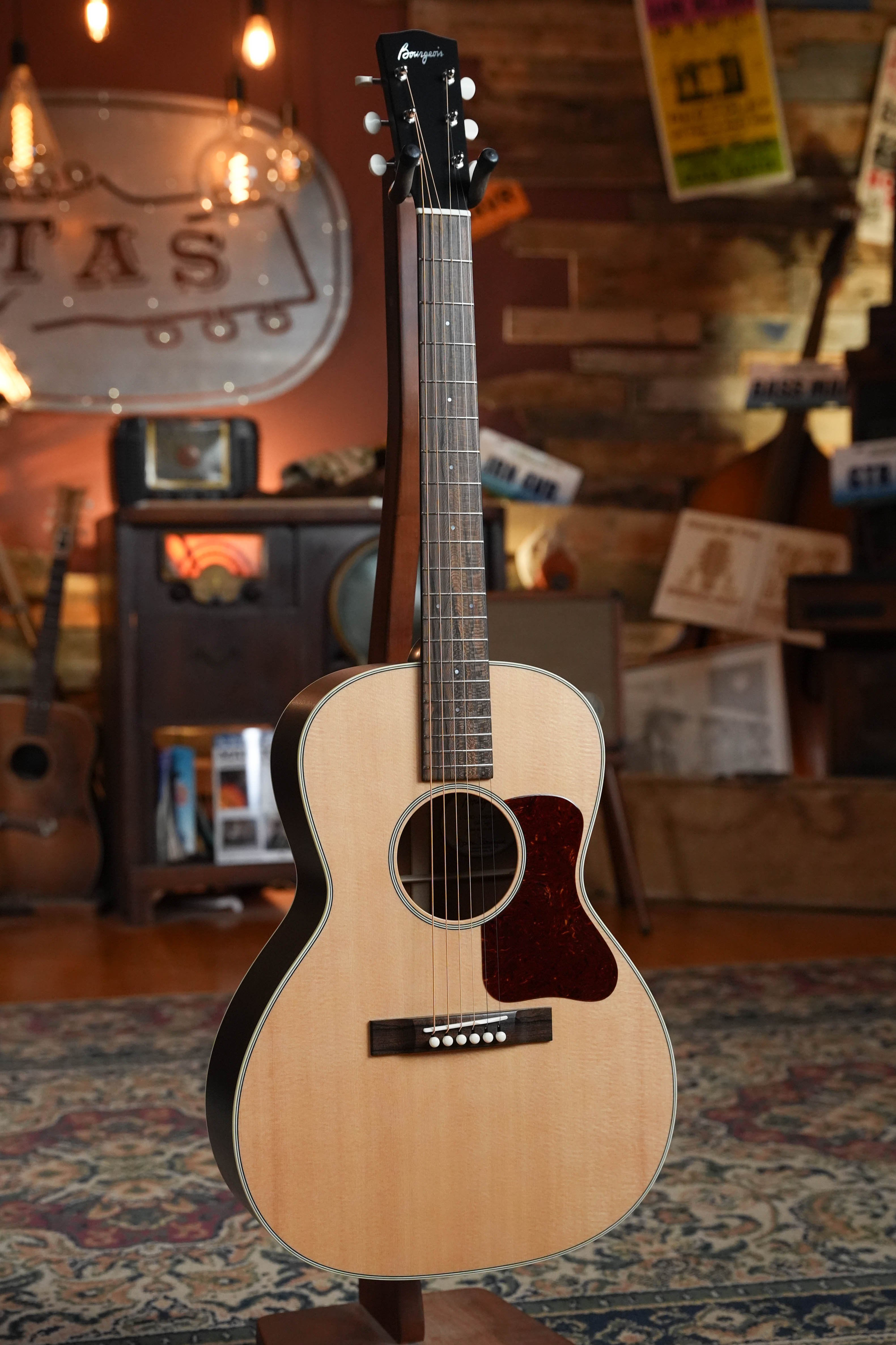Bourgeois L-DBO The Natural Professional Series Satin Slope Shoulder Acoustic Guitar #1339