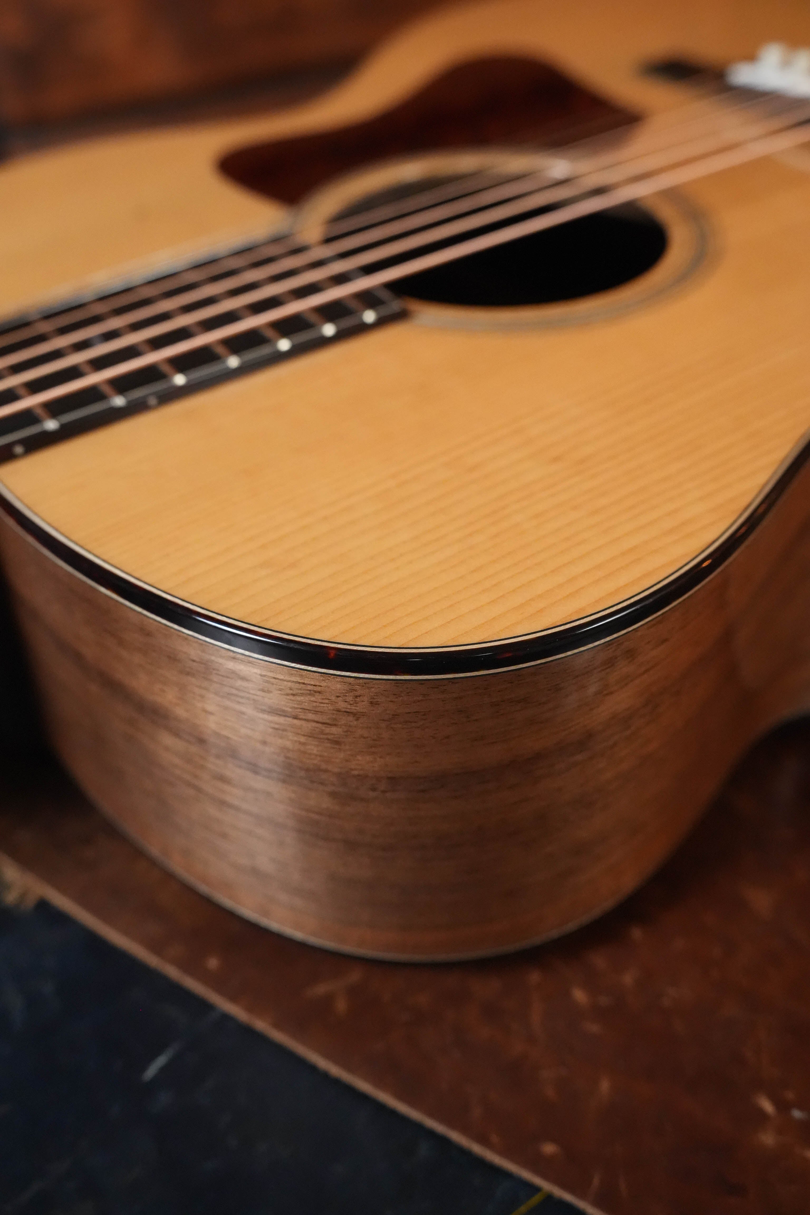 Bourgeois Legacy Series The Champ Adirondack/Walnut Baritone Custom Jumbo Acoustic Guitar #1260