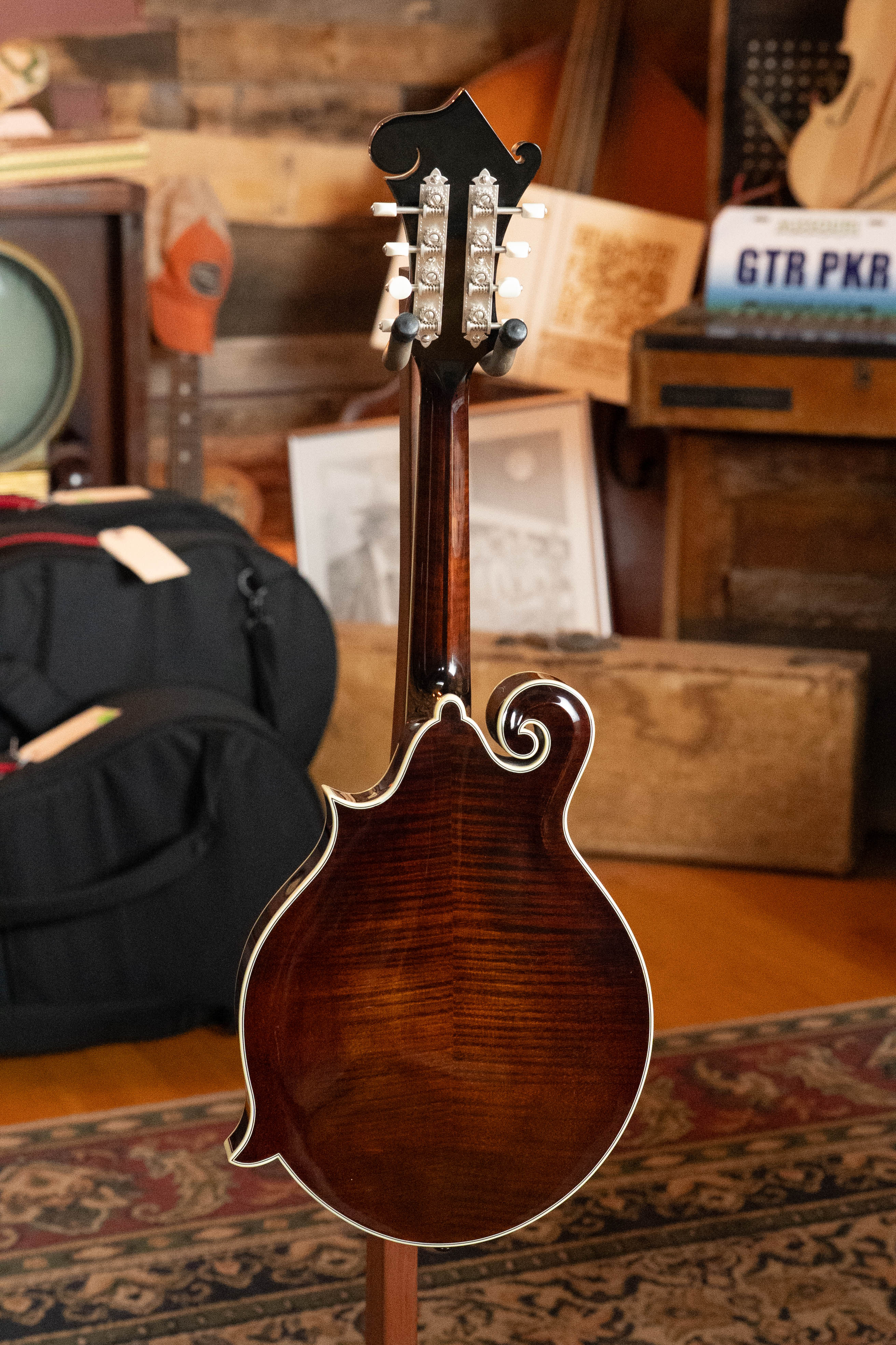 Bourgeois Limited Chocolate M5-F-BT Aged-Tone Adirondack/Maple Black Top F-Style Mandolin #6108