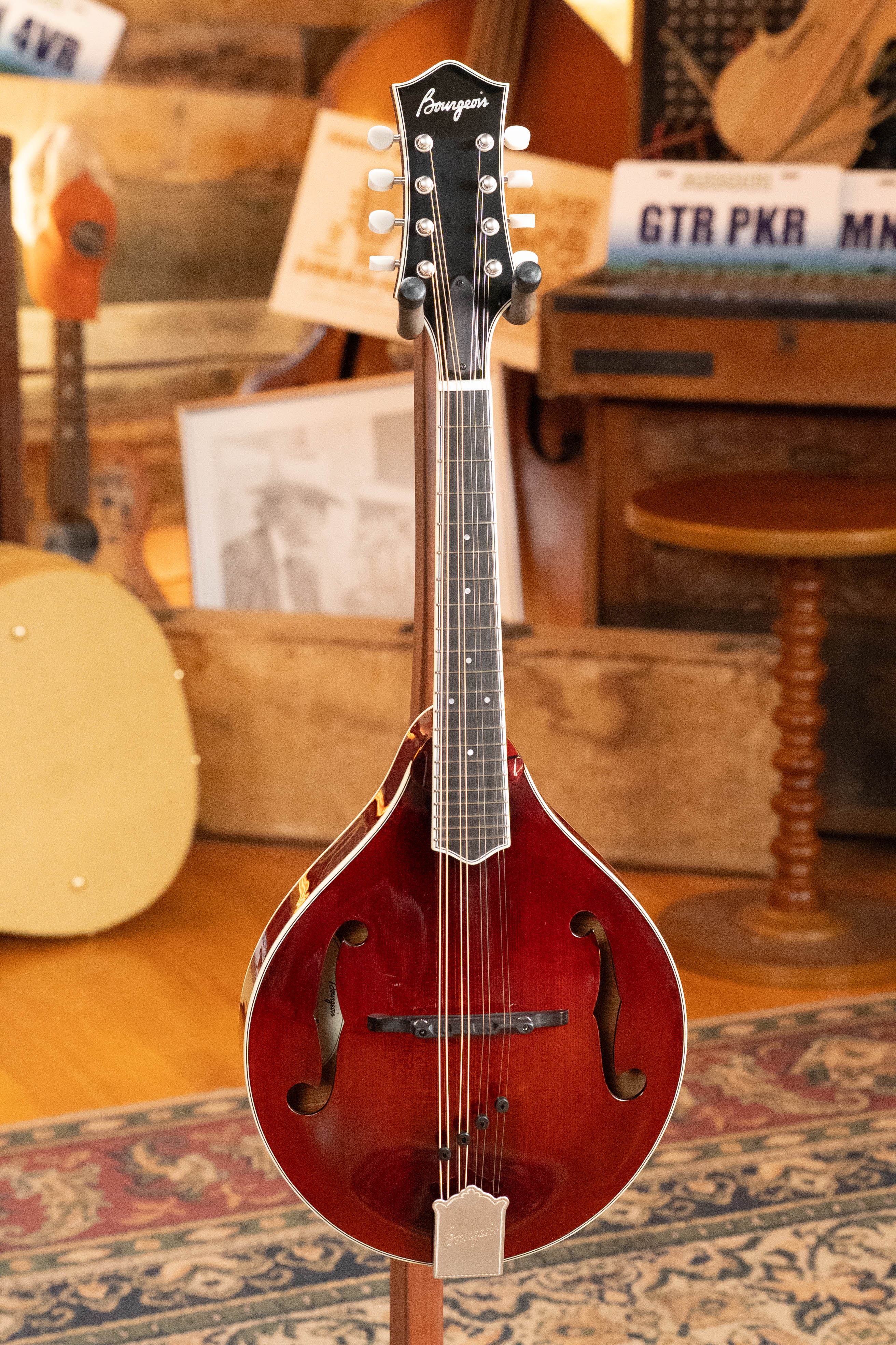 *TAS Exclusive* Bourgeois M5-A-CR Aged-Tone Adirondack/Maple Cordovan Red A-Style Mandolin #2120