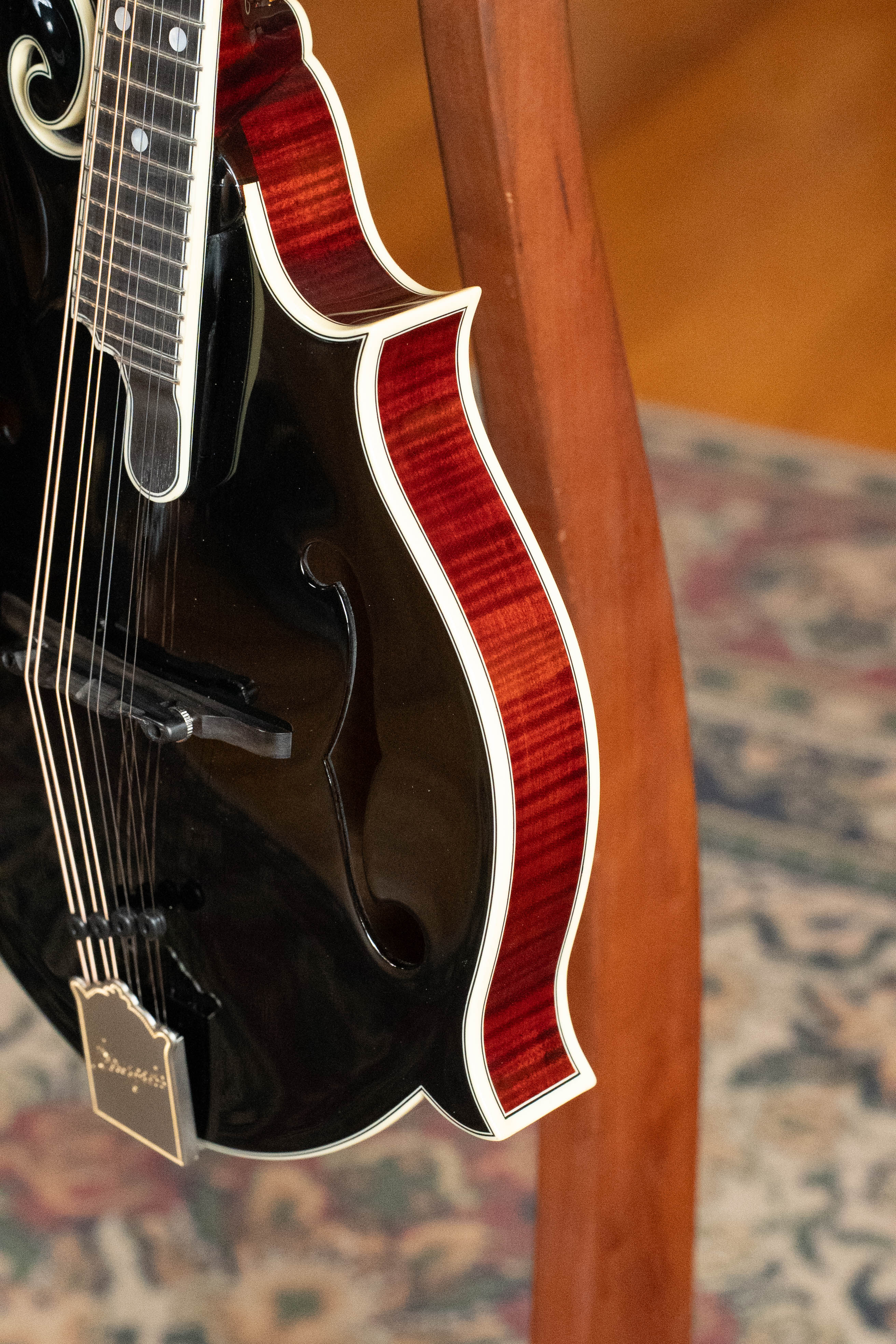 Bourgeois M5-F-BT Aged-Tone Adirondack/Maple Black Top F-Style Mandolin #6117