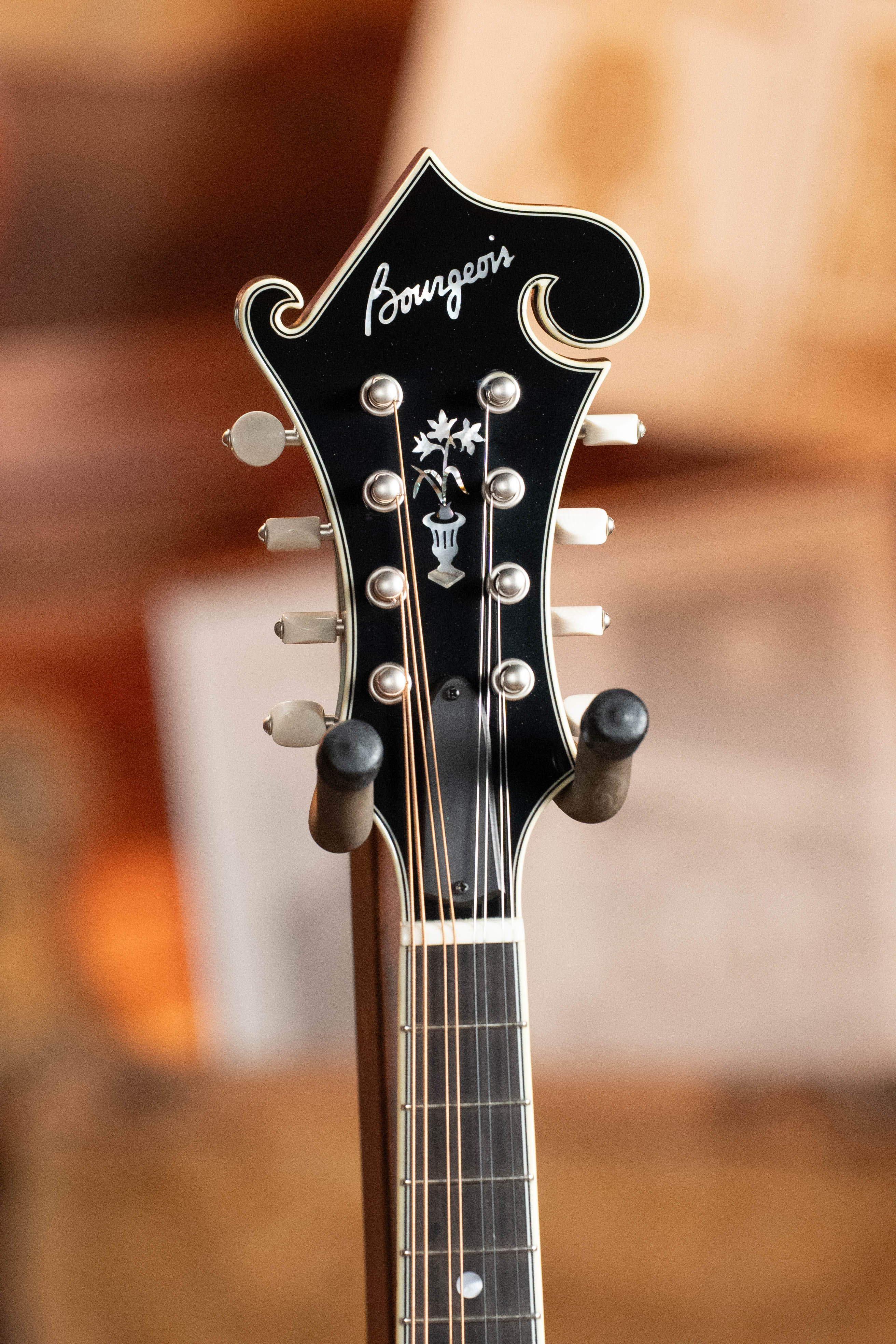 Bourgeois M5-F-BT Aged-Tone Adirondack/Maple Black Top F-Style Mandolin #8103