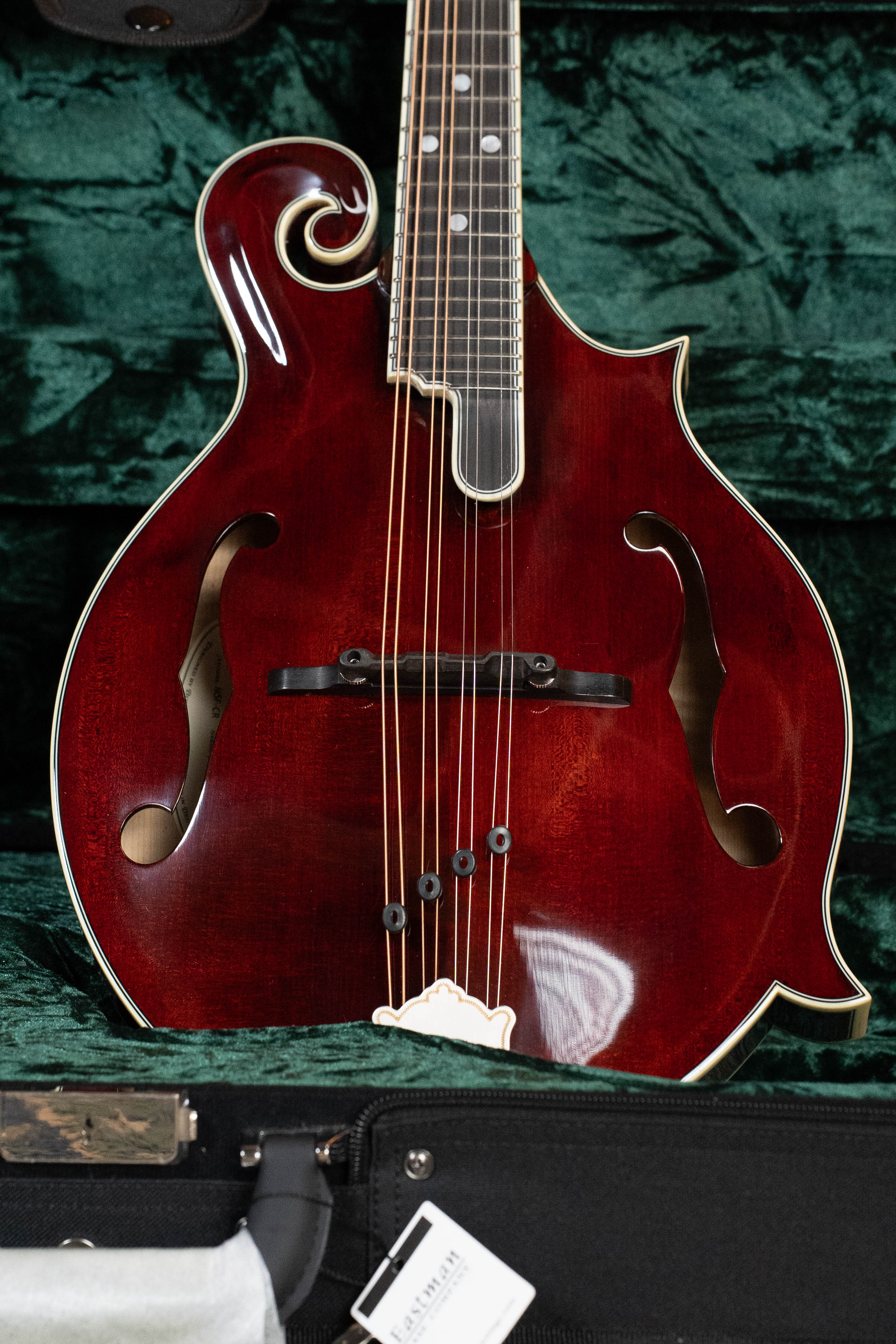 Bourgeois M5-F-CR Aged-Tone Adirondack/Maple Cordovan Red F-Style Mandolin #2135