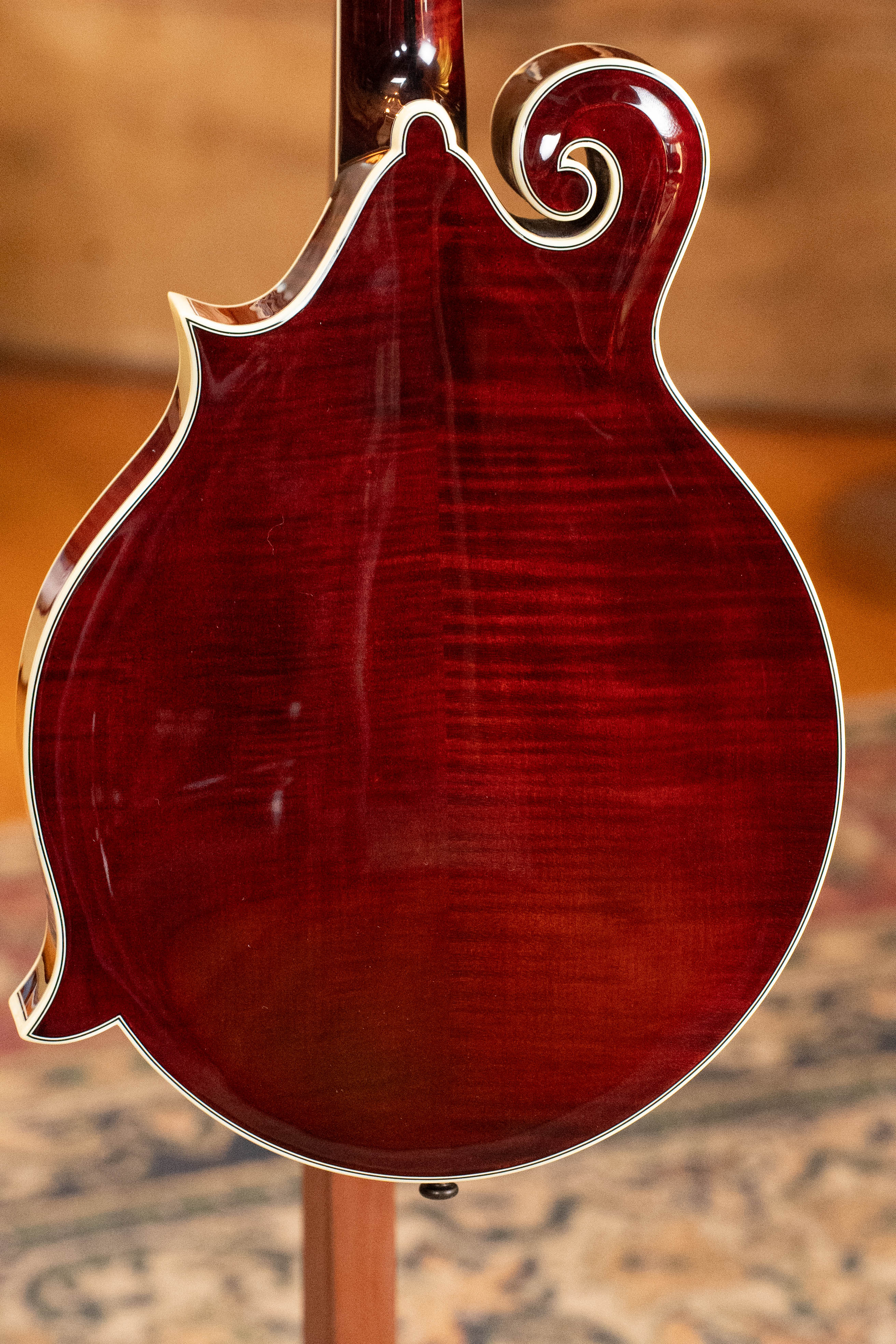 Bourgeois M5-F-CR Aged-Tone Adirondack/Maple Cordovan Red F-Style Mandolin #2138