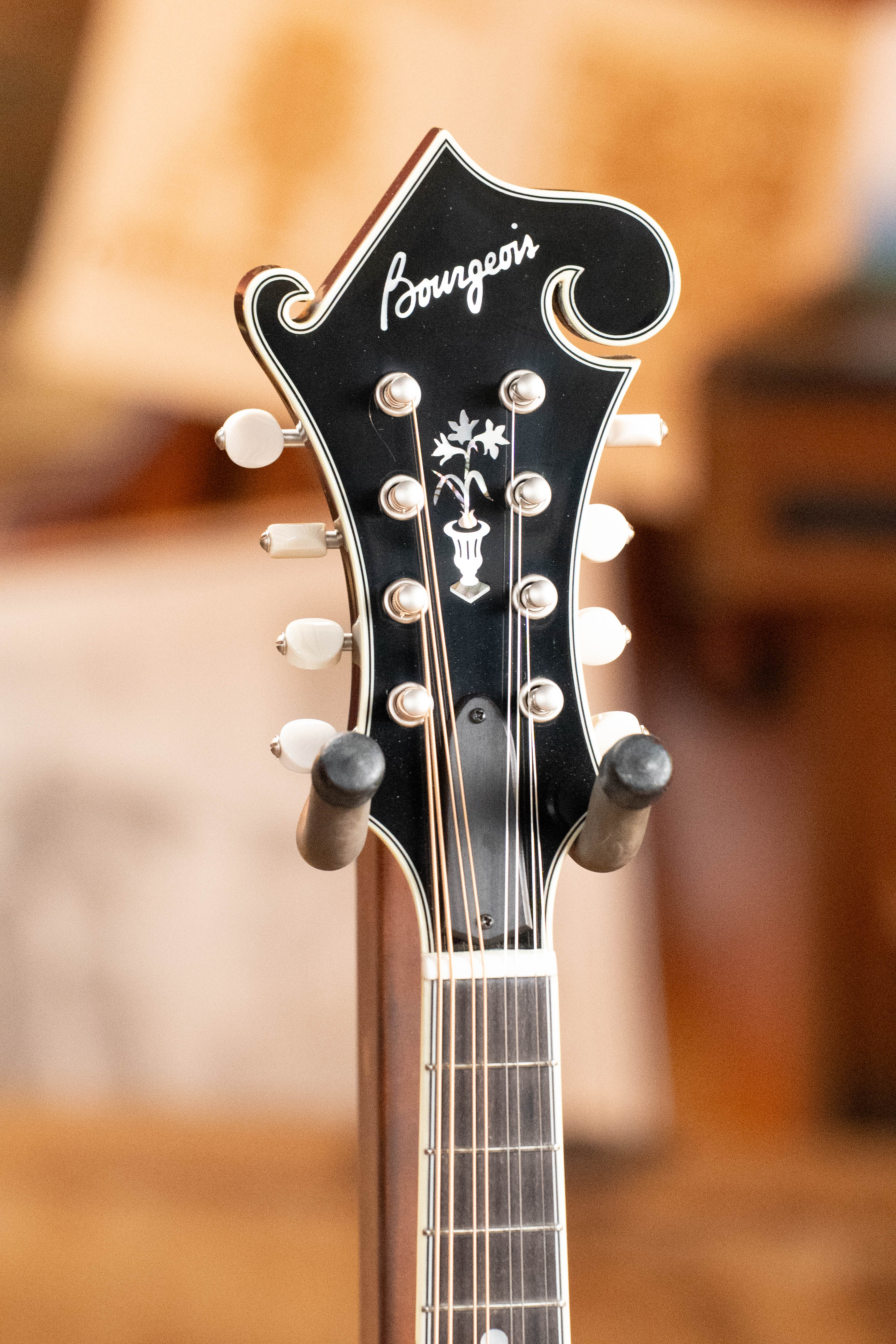 Bourgeois M5-F-CR Aged-Tone Adirondack/Maple Cordovan Red F-Style Mandolin #2138