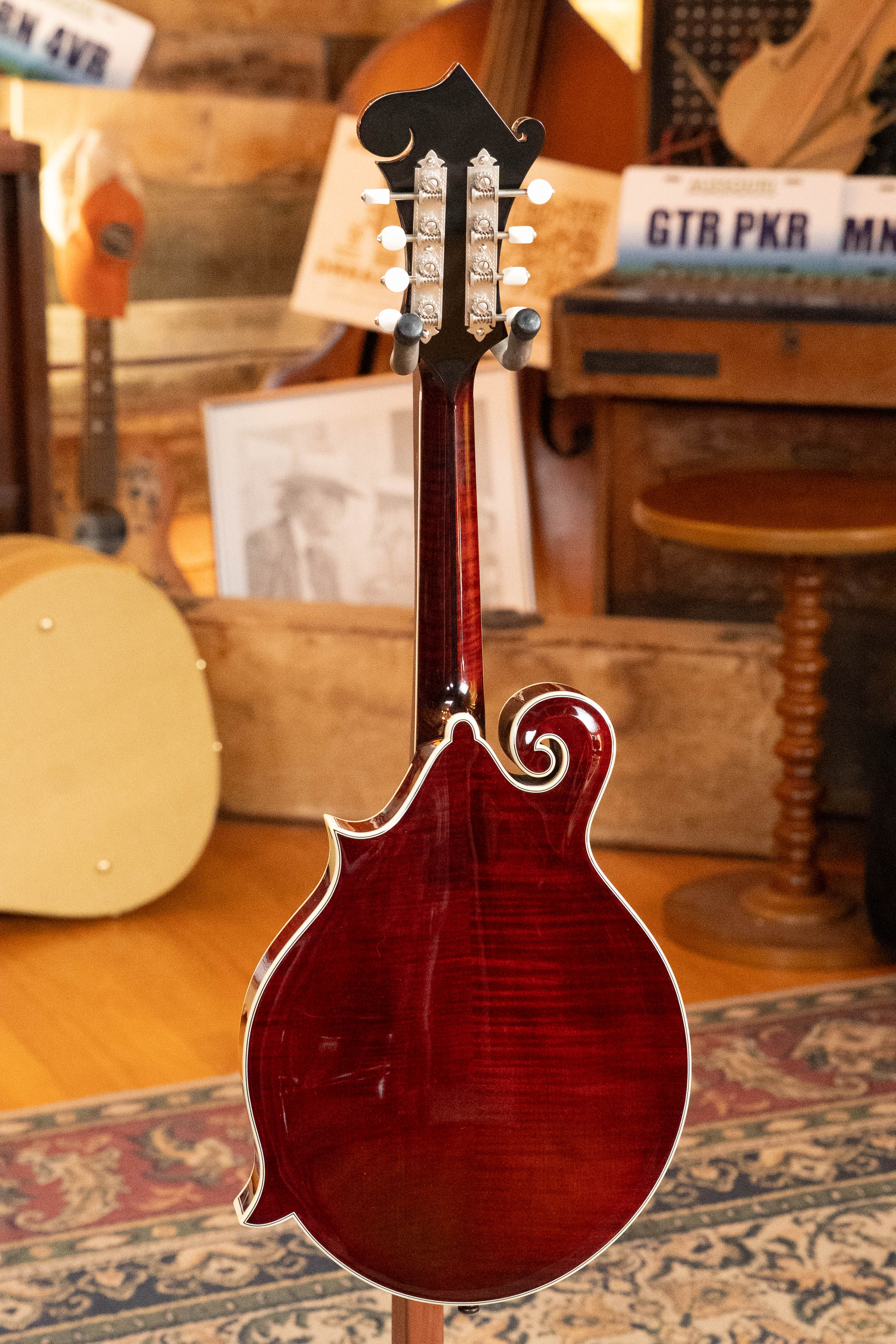 Bourgeois M5-F-CR Aged-Tone Adirondack/Maple Cordovan Red F-Style Mandolin #2138