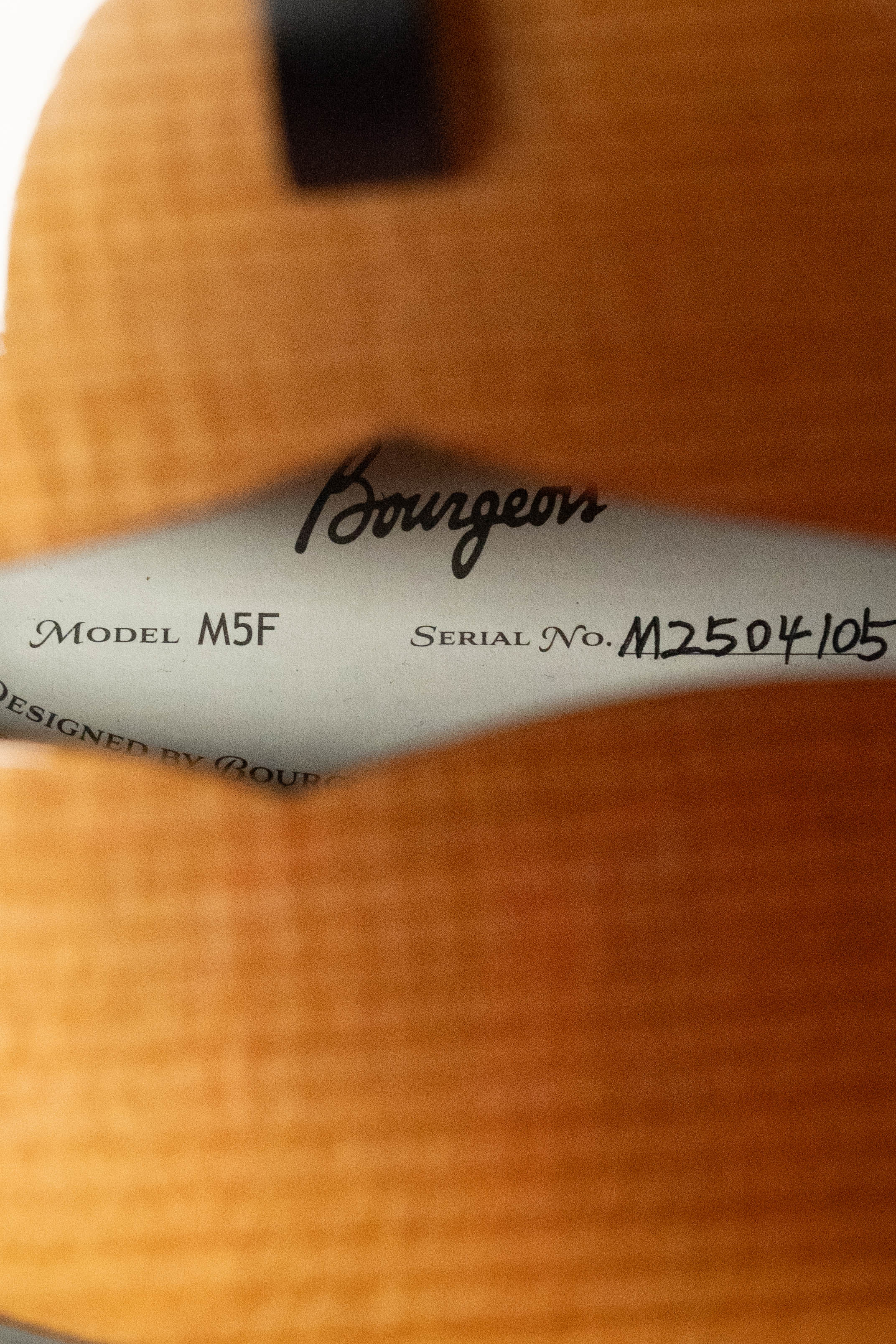 Bourgeois M5-F Aged-Tone Adirondack/Maple F-Style Mandolin #4105