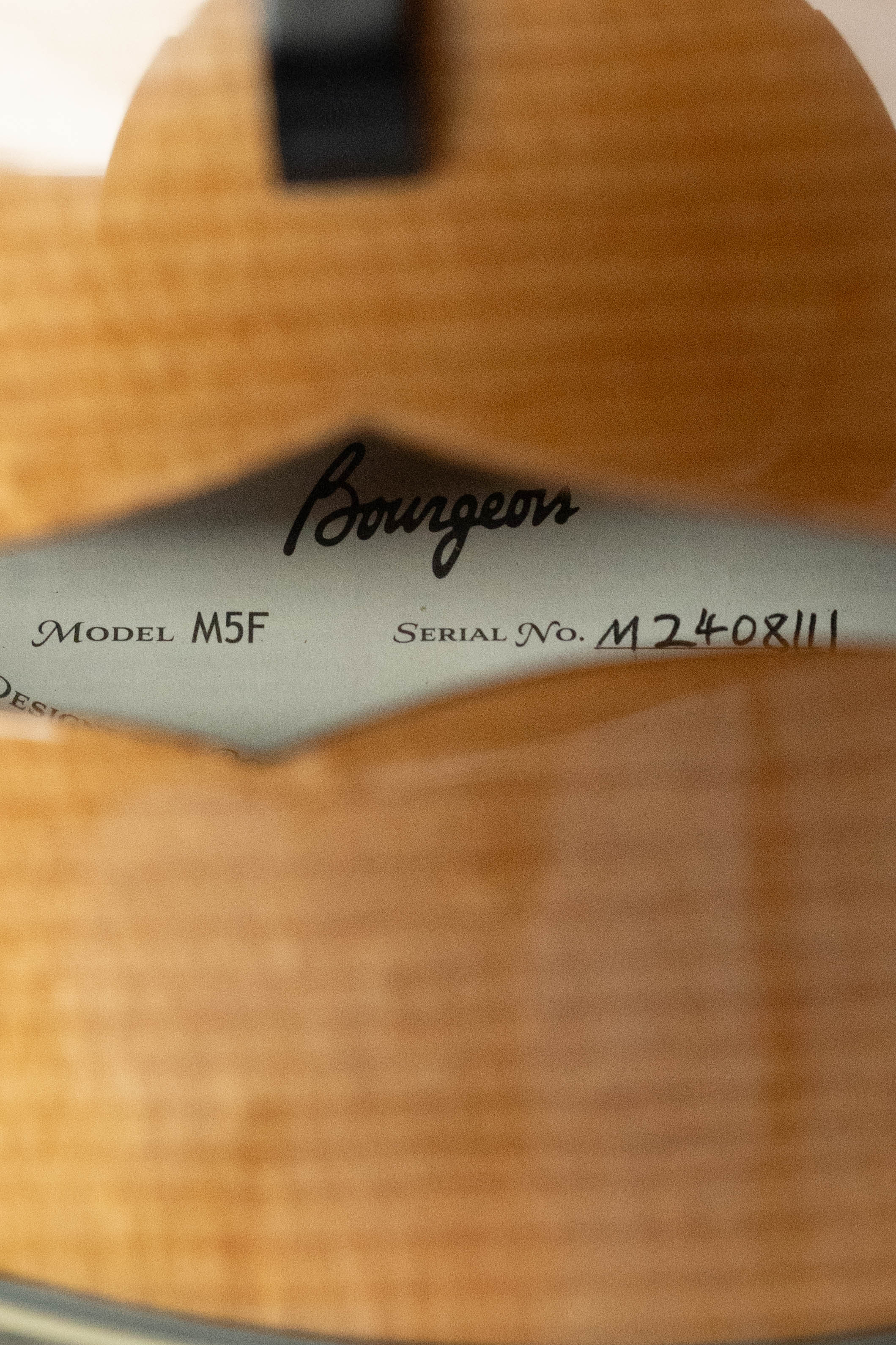 Bourgeois M5-F Aged-Tone Adirondack/Maple F-Style Mandolin #8111