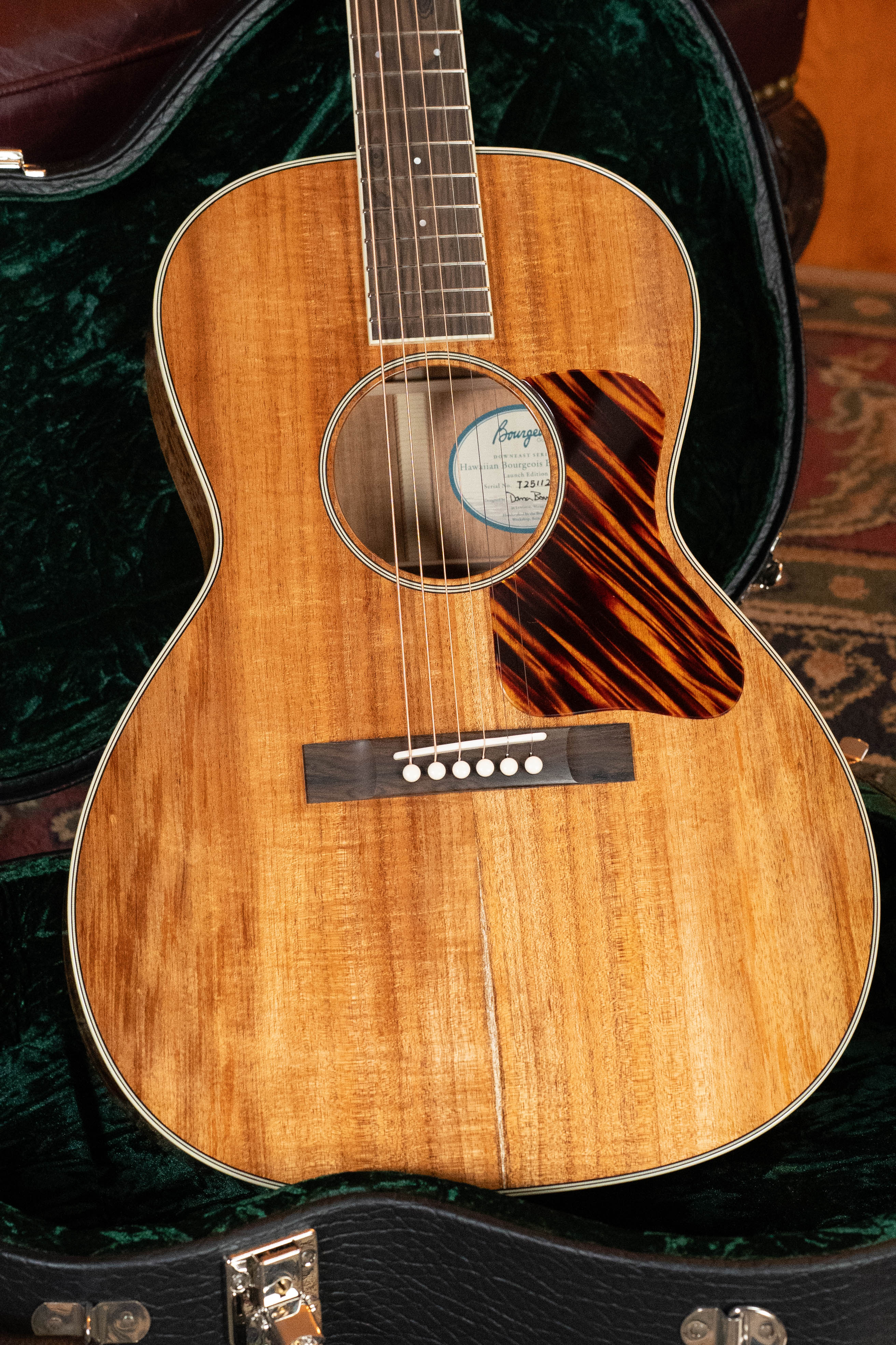 Bourgeois NAMM Launch Downeast Hawaiian Blues Series All Koa LDB Acoustic Guitar #1212