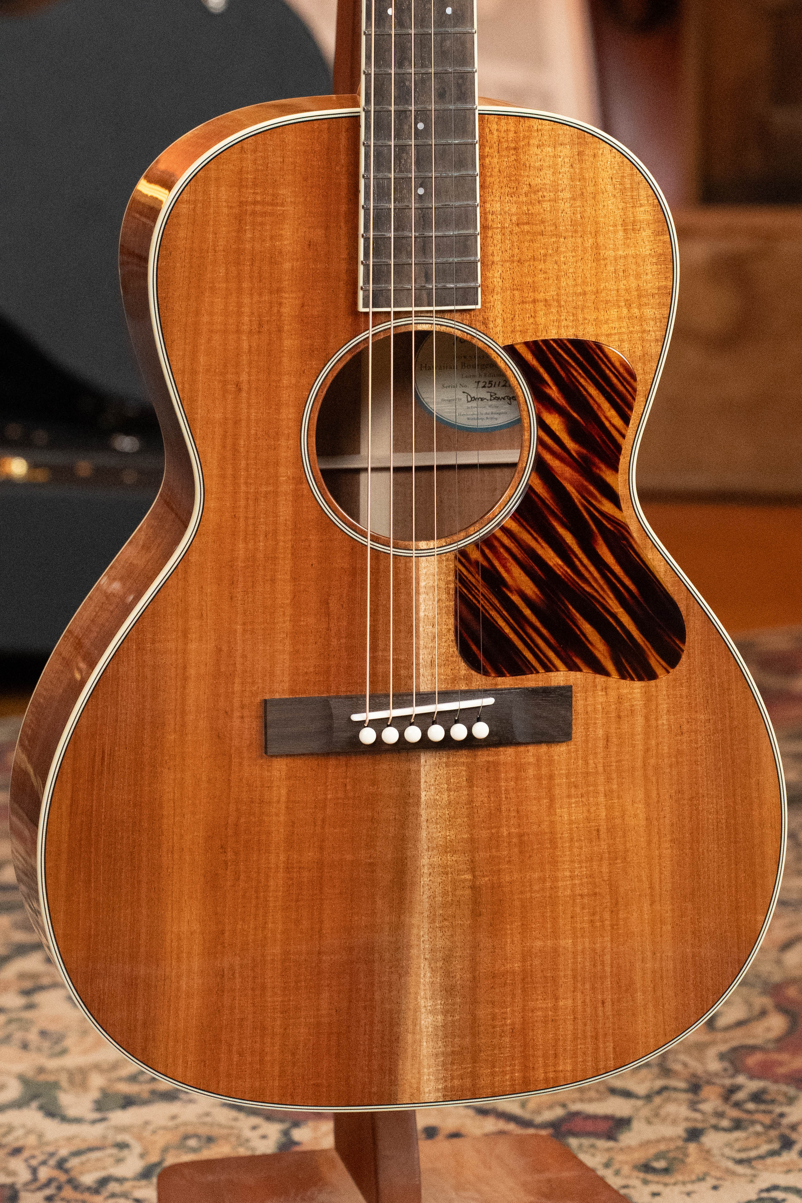 Bourgeois NAMM Launch Downeast Hawaiian Blues Series All Koa LDB Acoustic Guitar #1218