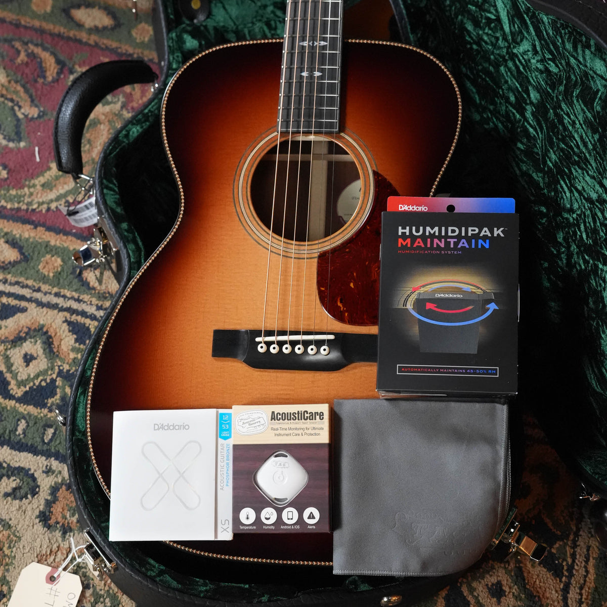 *Dread-Not Certified Used* Bourgeois Touchstone Signature OMSIG-SB/TS Orchestra Model Sunburst Acoustic Guitar #1299