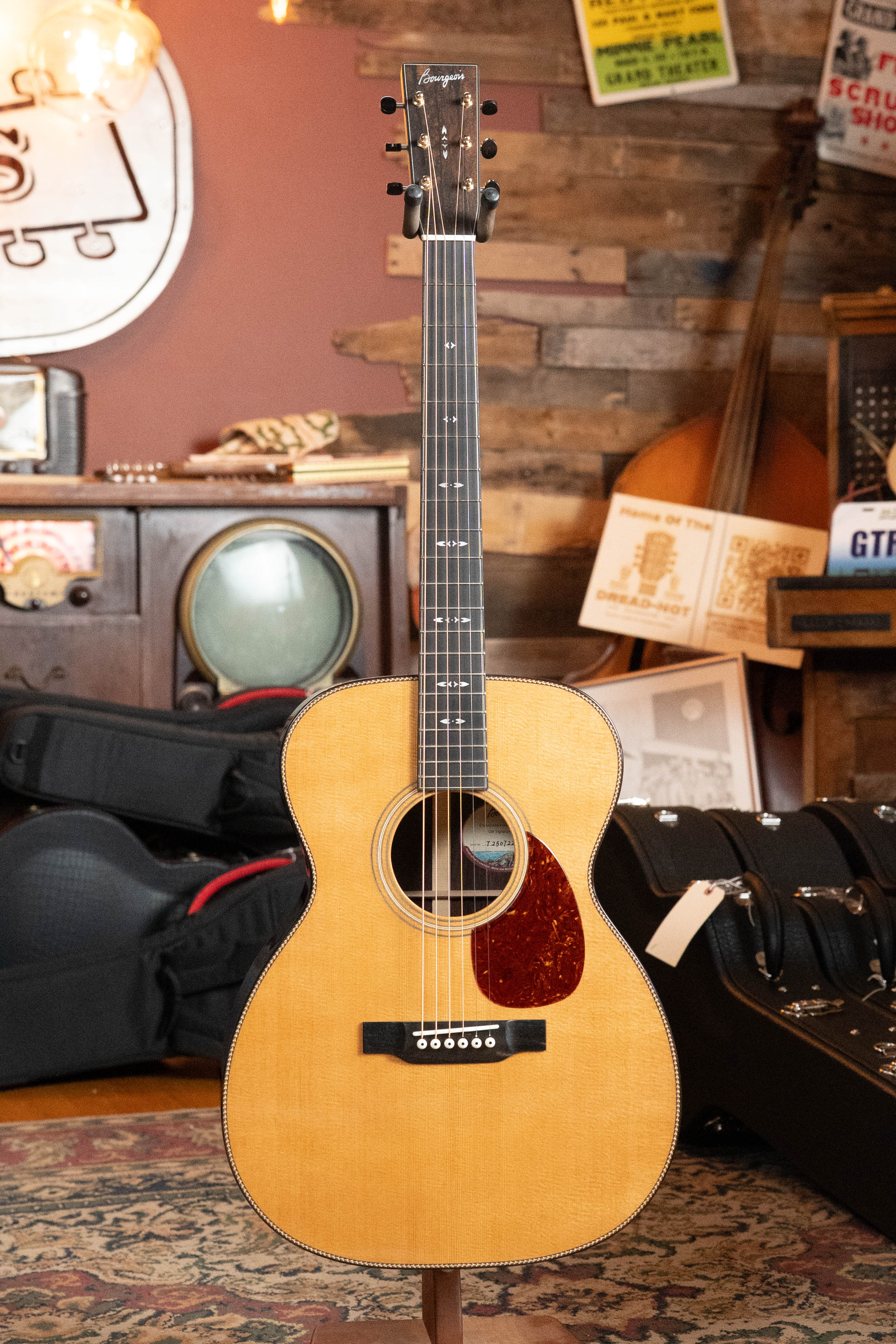 Bourgeois OM Touchstone Signature Torrefied Alaskan Sitka/Madagascar Rosewood Acoustic Guitar #7228