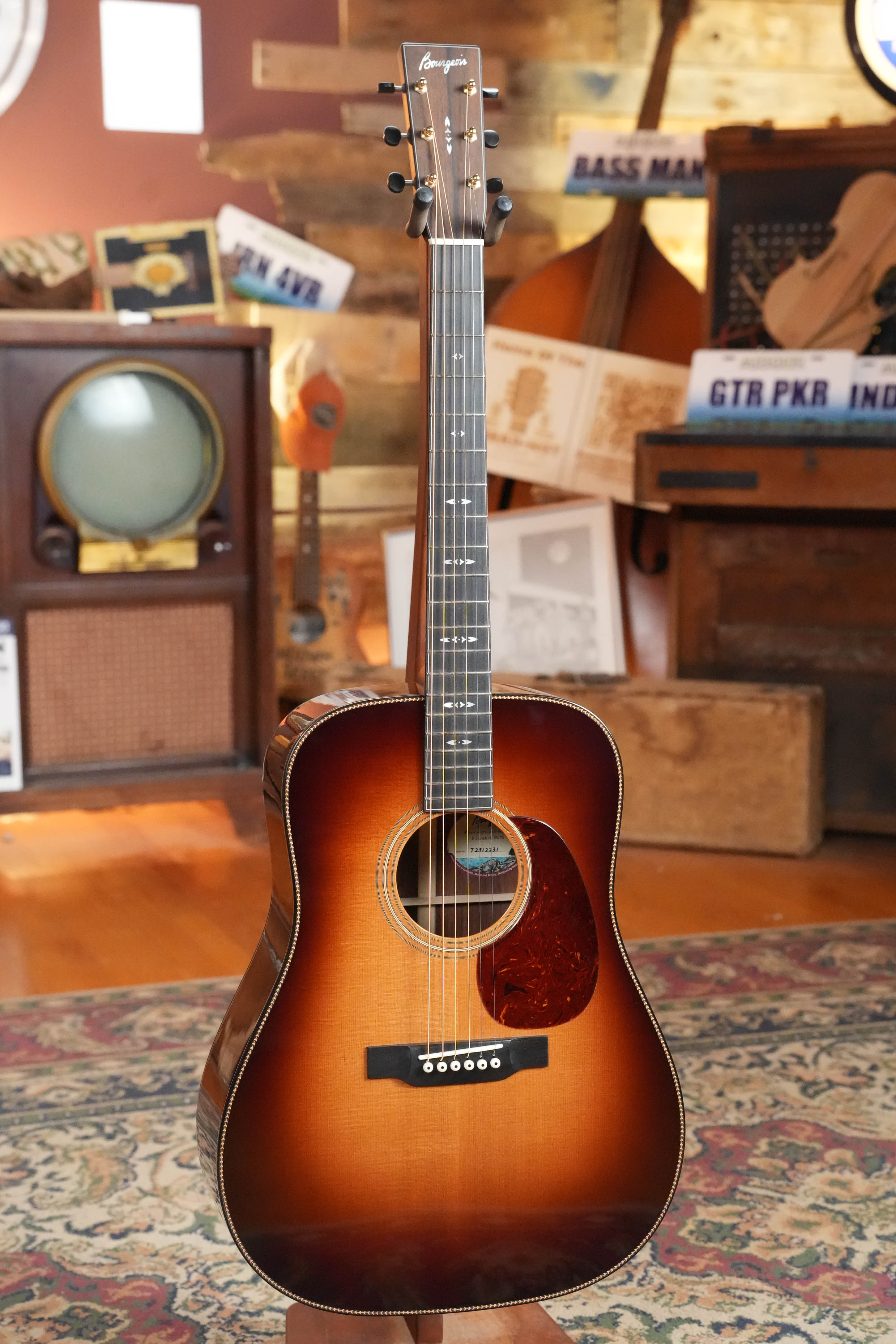 Bourgeois Signature Touchstone Series Spruce/Rosewood Sunburst Dreadnought Acoustic Guitar #2231