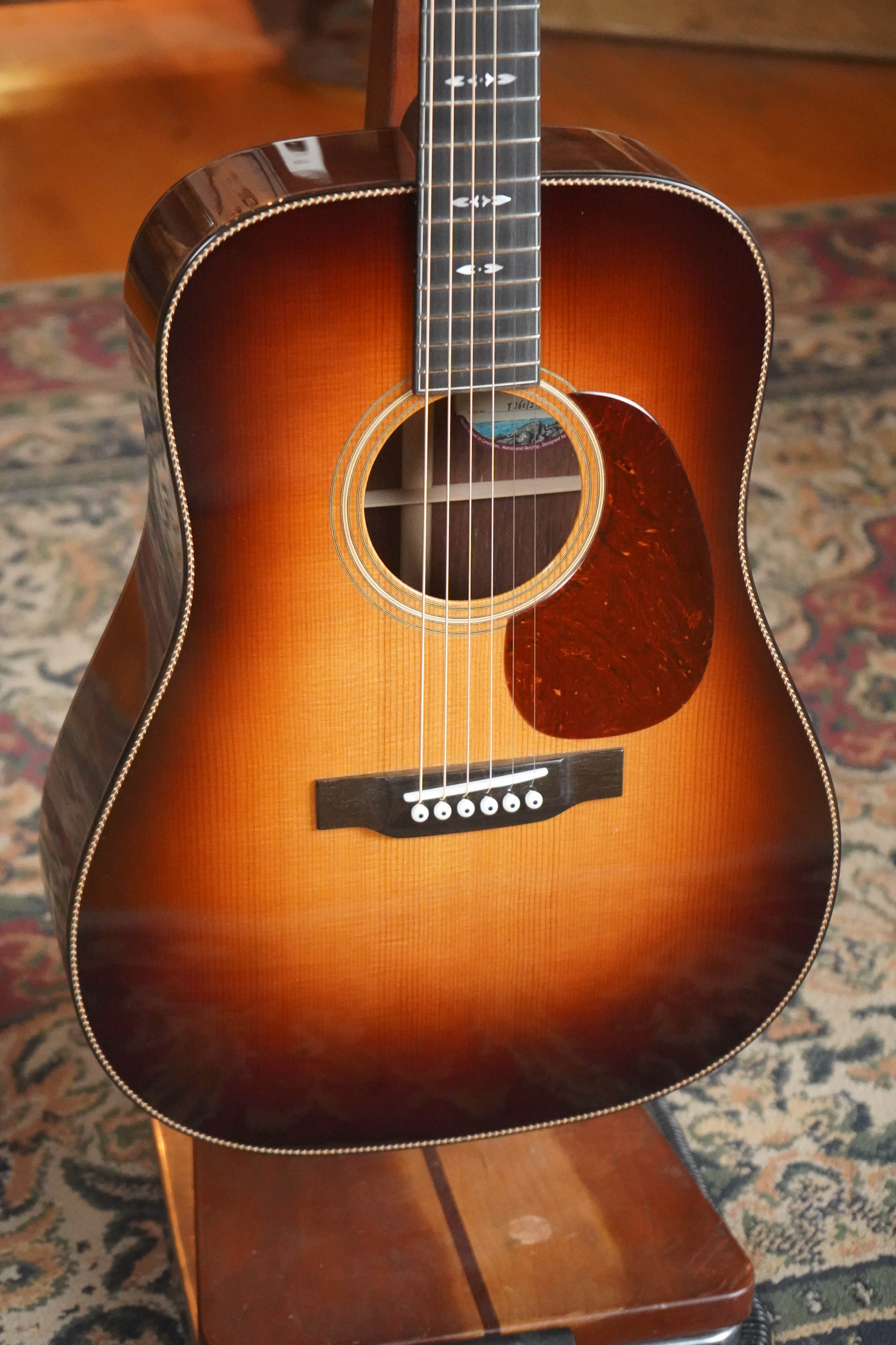 Bourgeois Signature Touchstone Series Sunburst Dreadnought Acoustic Guitar #1291