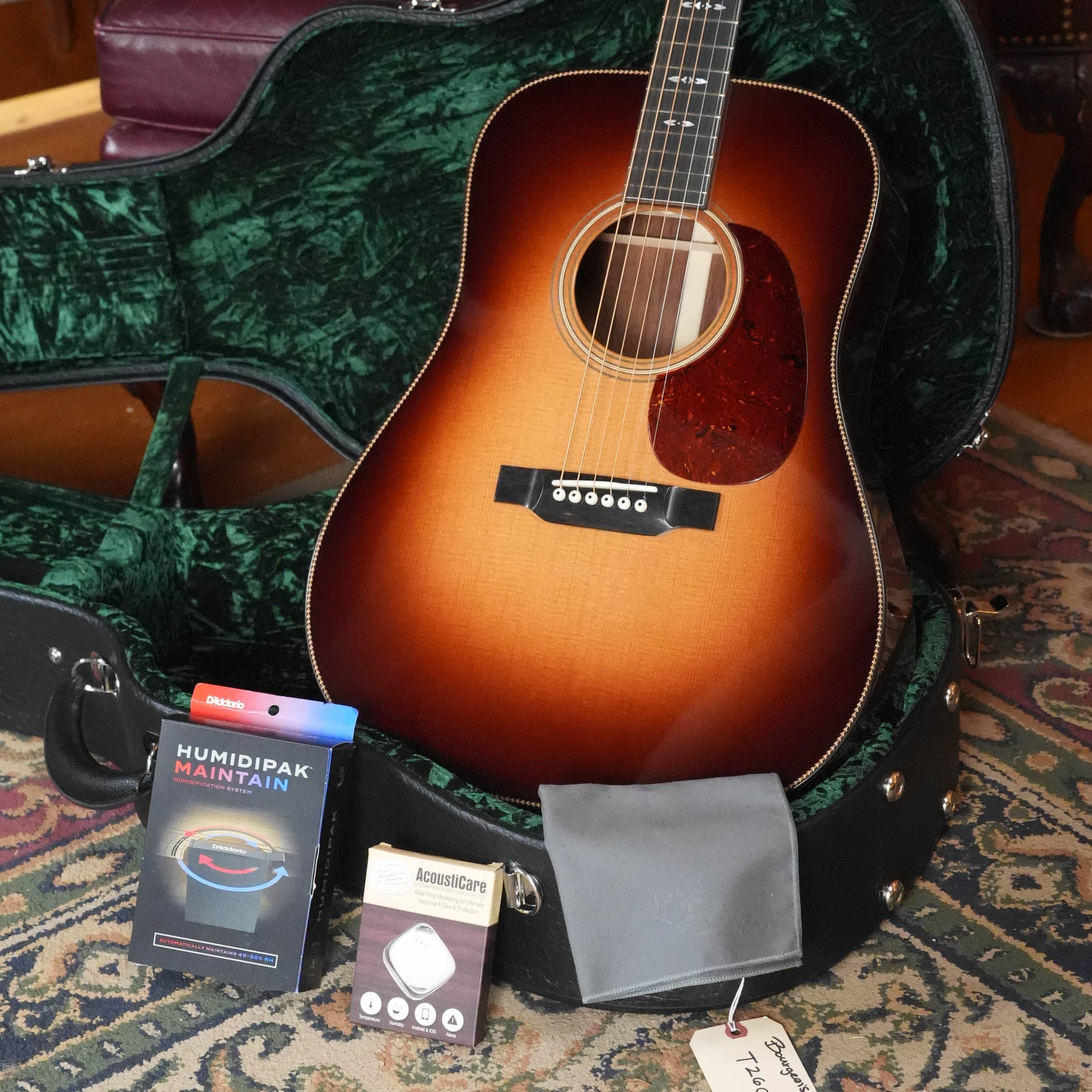 Bourgeois Signature Touchstone Series Sunburst Dreadnought Acoustic Guitar #1296