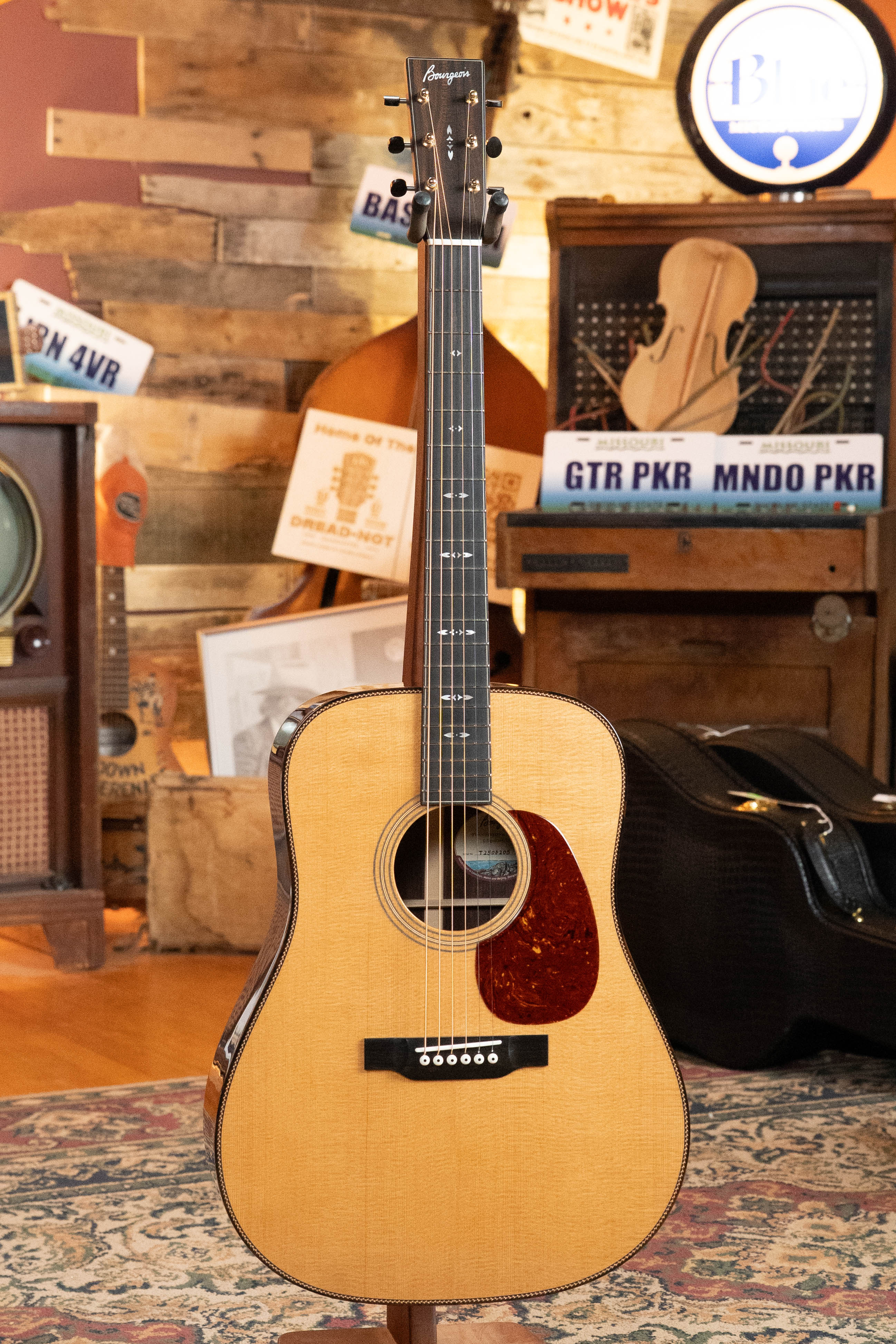 Bourgeois Signature Touchstone Series Torrefied Sitka/Madagascar Dreadnought Acoustic Guitar #6205