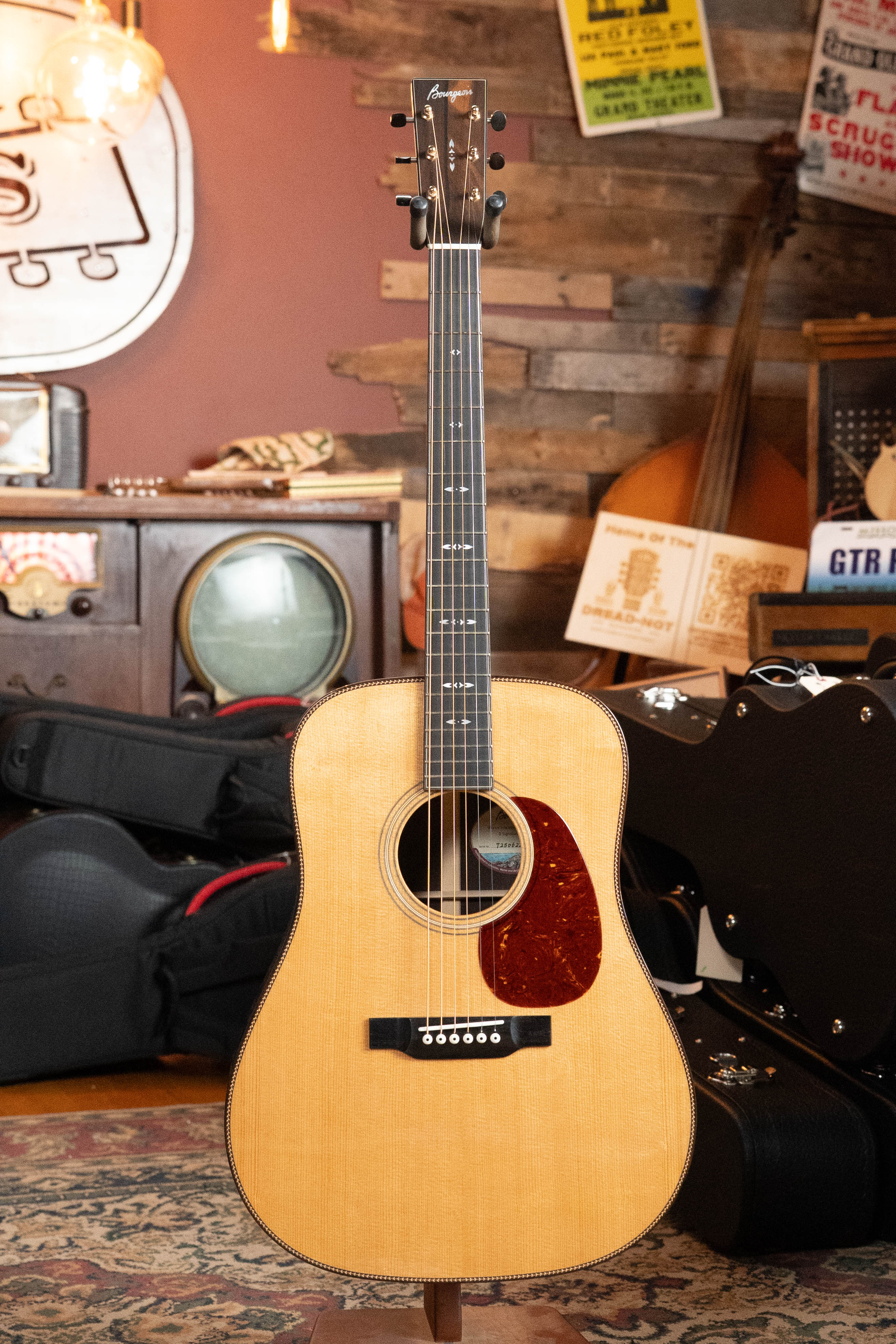 Bourgeois Signature Touchstone Series Torrefied Sitka/Mahogany Dreadnought Acoustic Guitar #6225