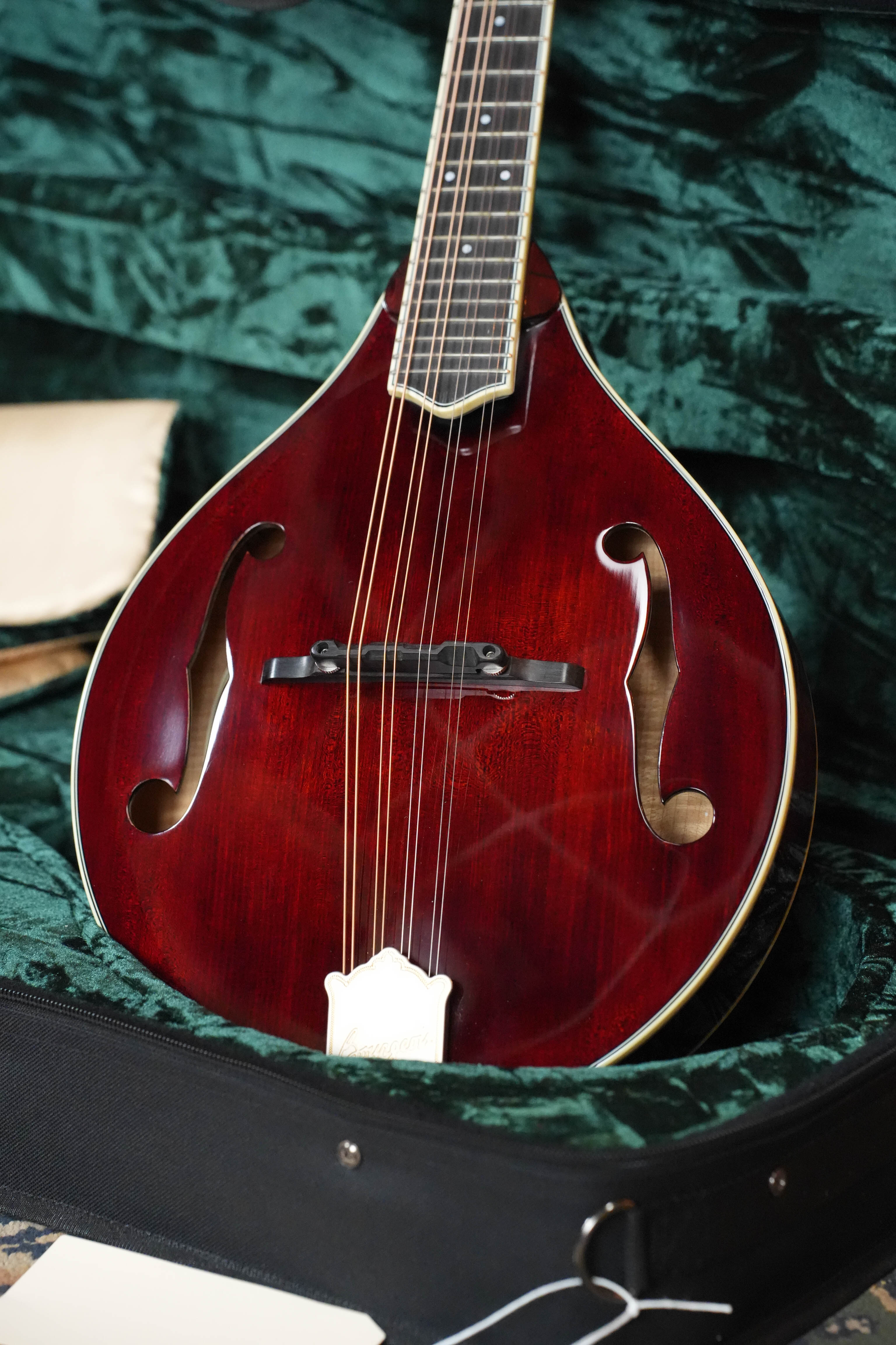 Bourgeois TAS Exclusive M5-A-CR Aged-Tone Adirondack/Maple Cordovan Red A-Style Mandolin #2119