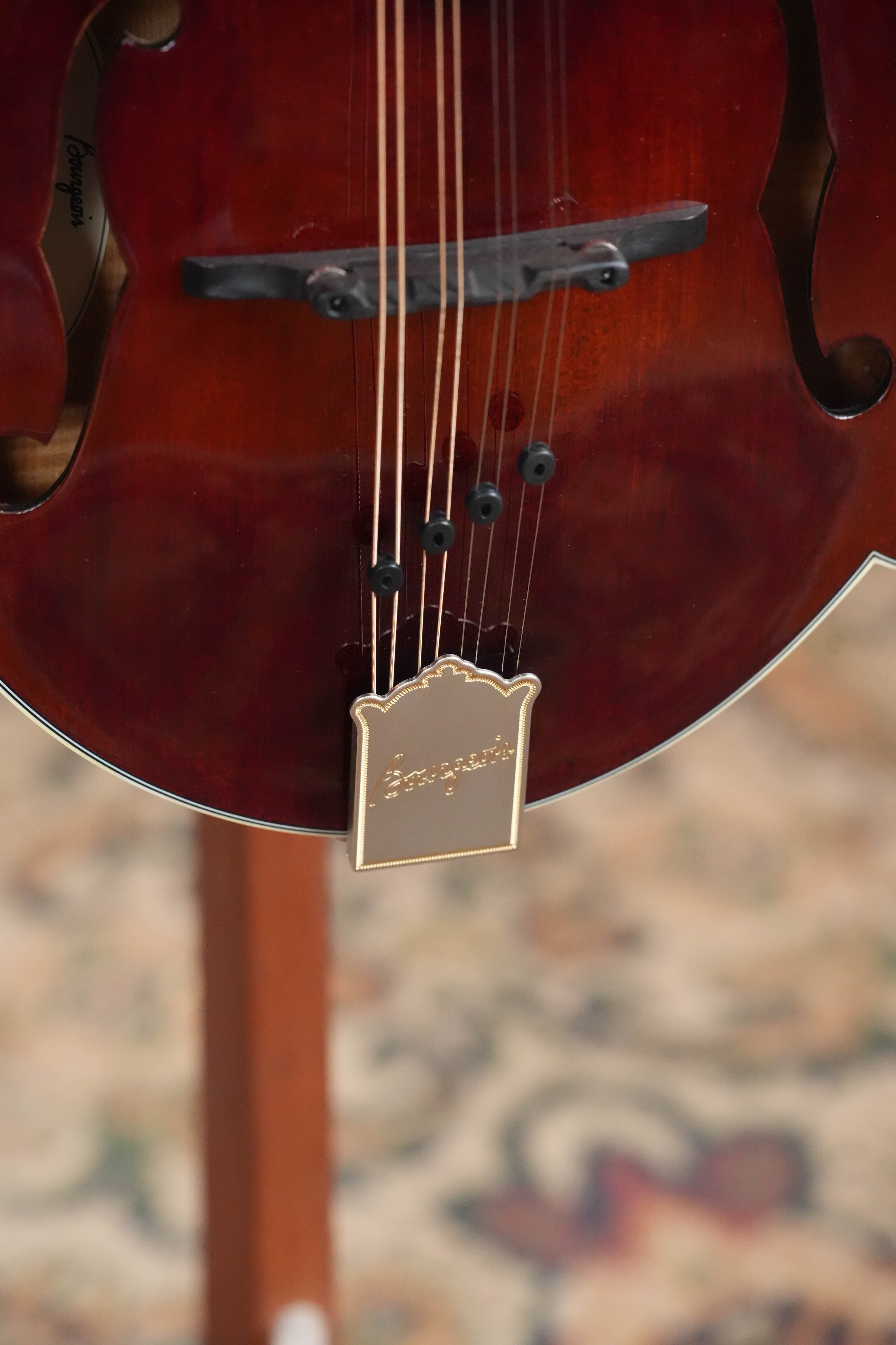 Bourgeois TAS Exclusive M5-F-CR Aged-Tone Adirondack/Maple Cordovan Red F-Style Mandolin #2140