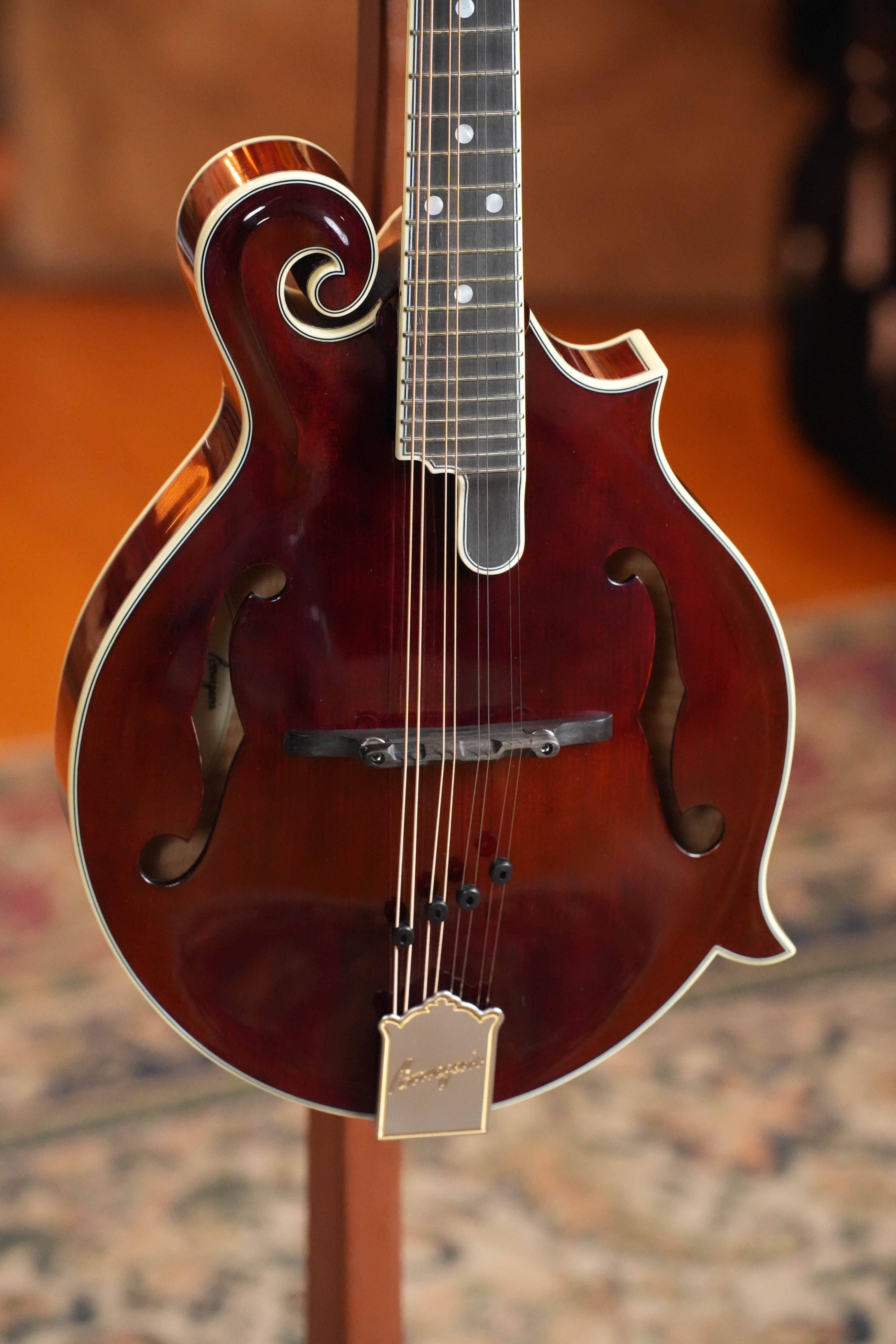 Bourgeois TAS Exclusive M5-F-CR Aged-Tone Adirondack/Maple Cordovan Red F-Style Mandolin #2141