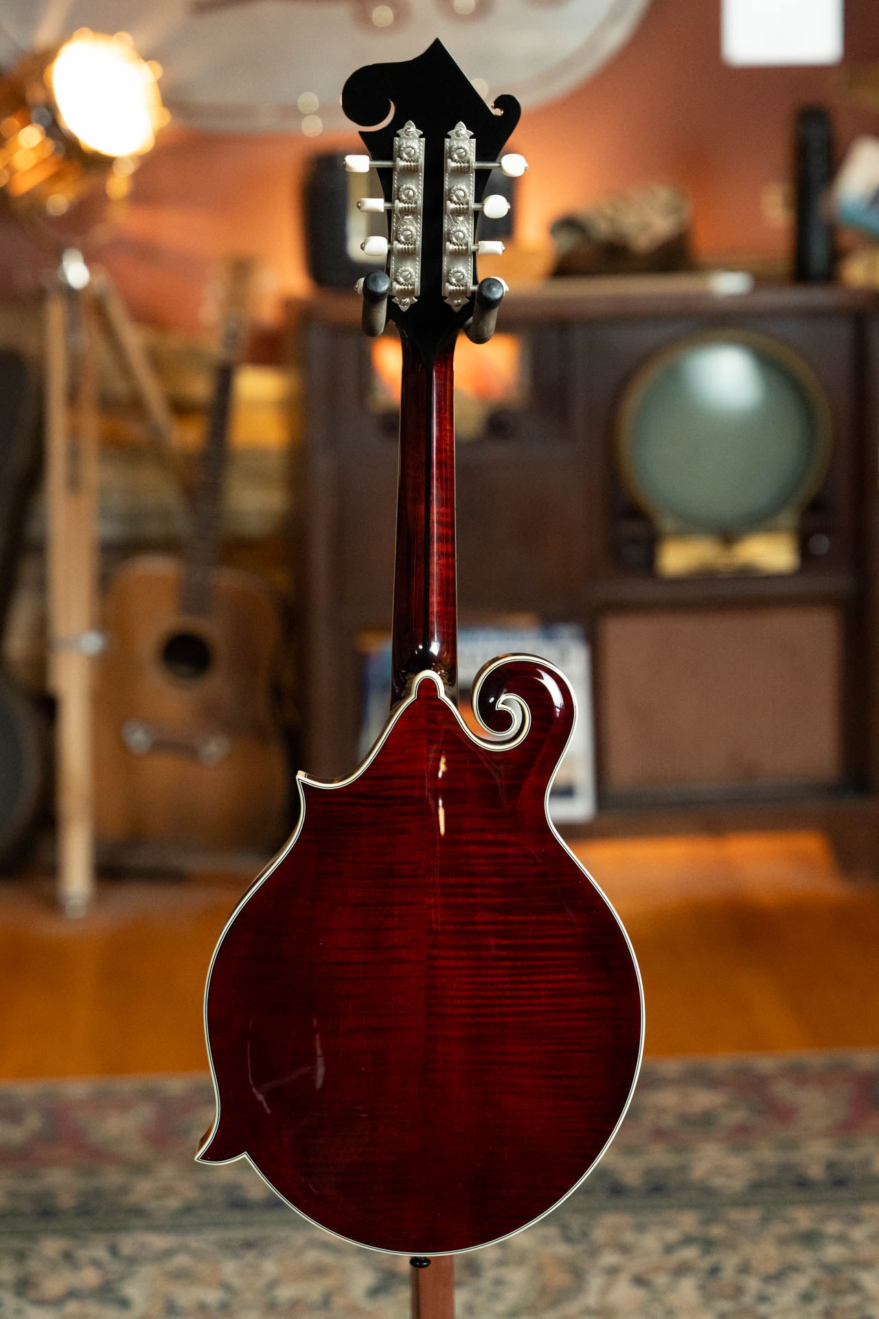 Bourgeois TAS Exclusive M5-F-CR Aged-Tone Adirondack/Maple Cordovan Red F-Style Mandolin #2136