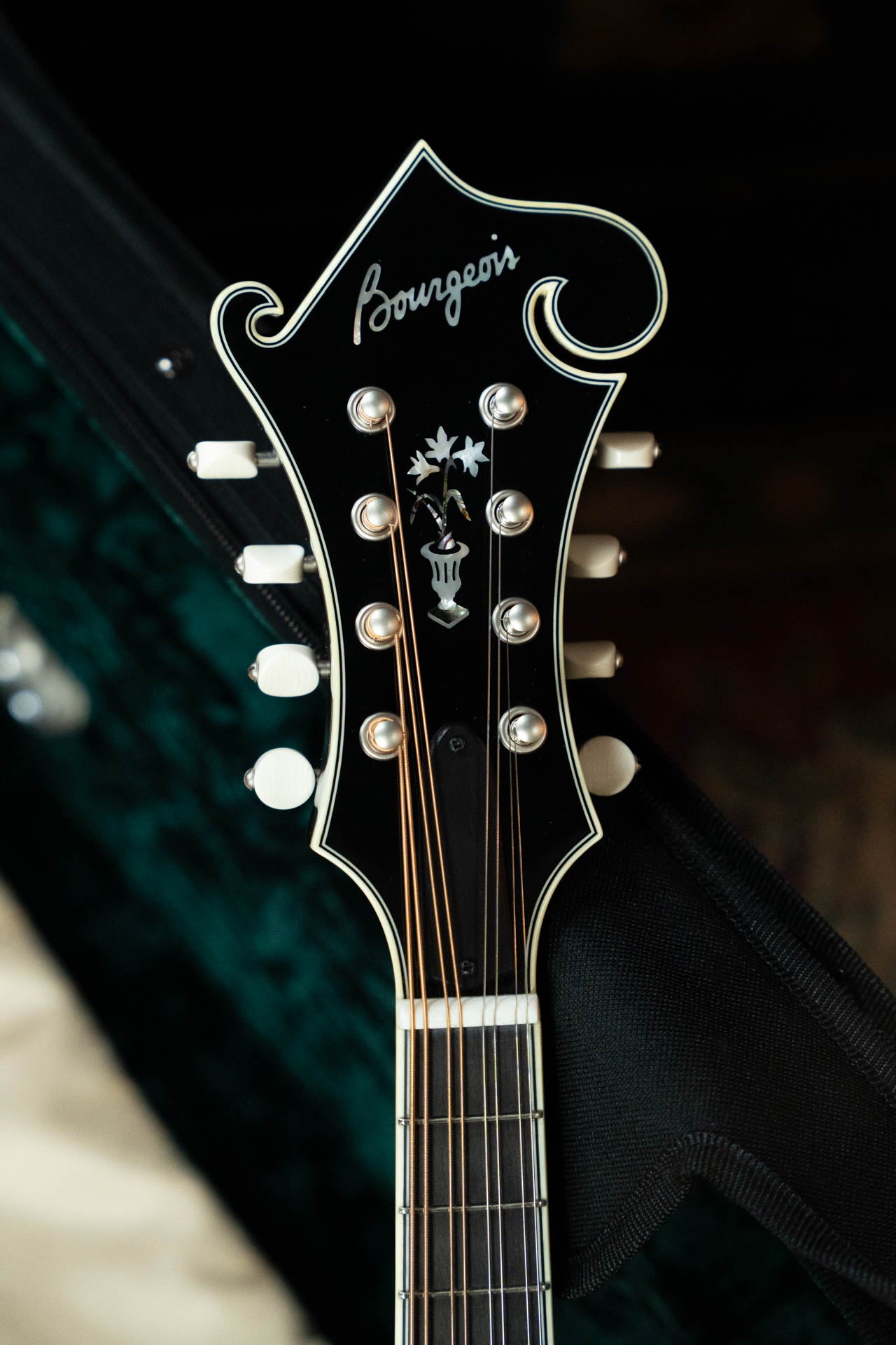 Bourgeois TAS Exclusive M5-F-CR Aged-Tone Adirondack/Maple Cordovan Red F-Style Mandolin #2140