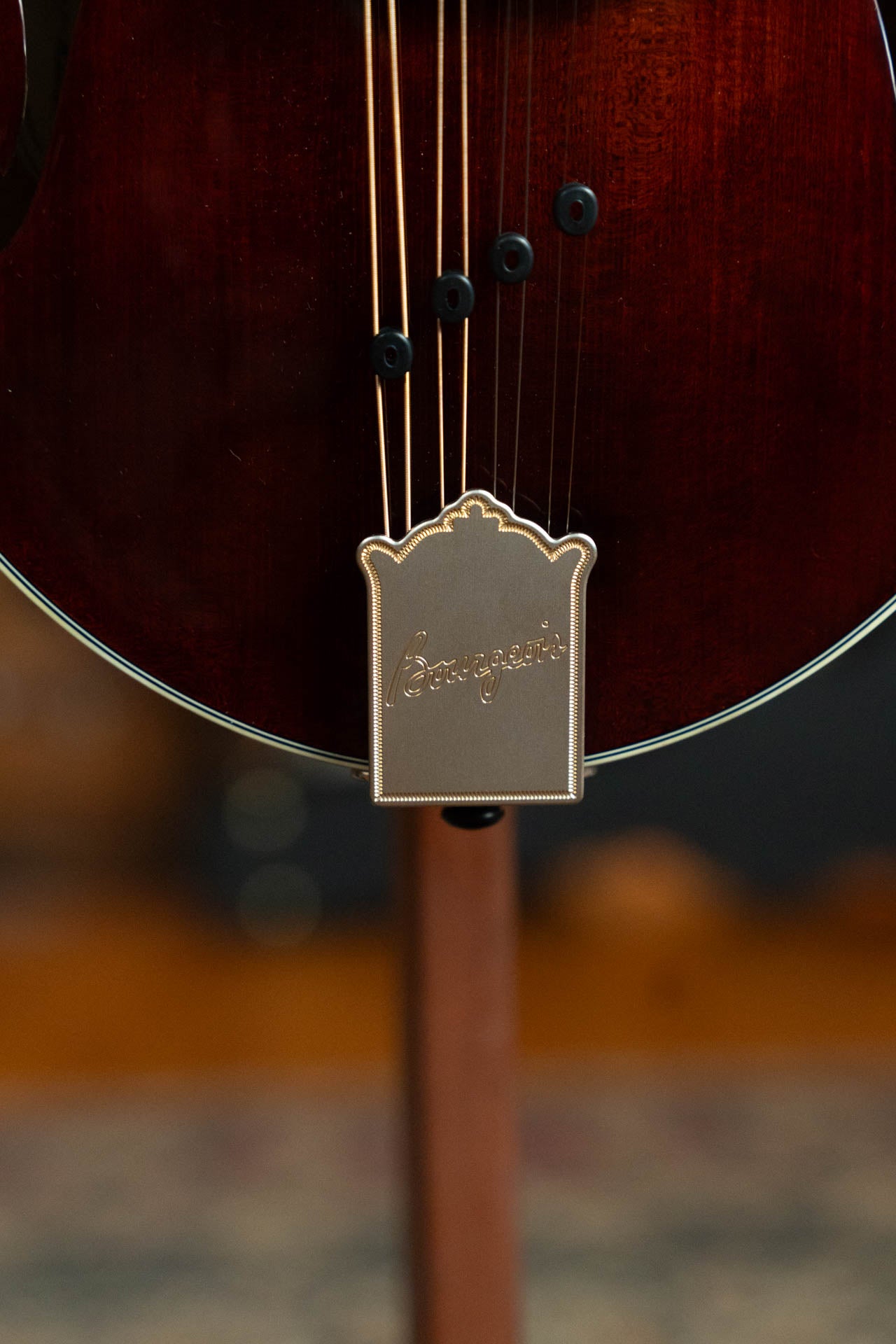 Bourgeois TAS Exclusive M5-F-CR Aged-Tone Adirondack/Maple Cordovan Red F-Style Mandolin #2140