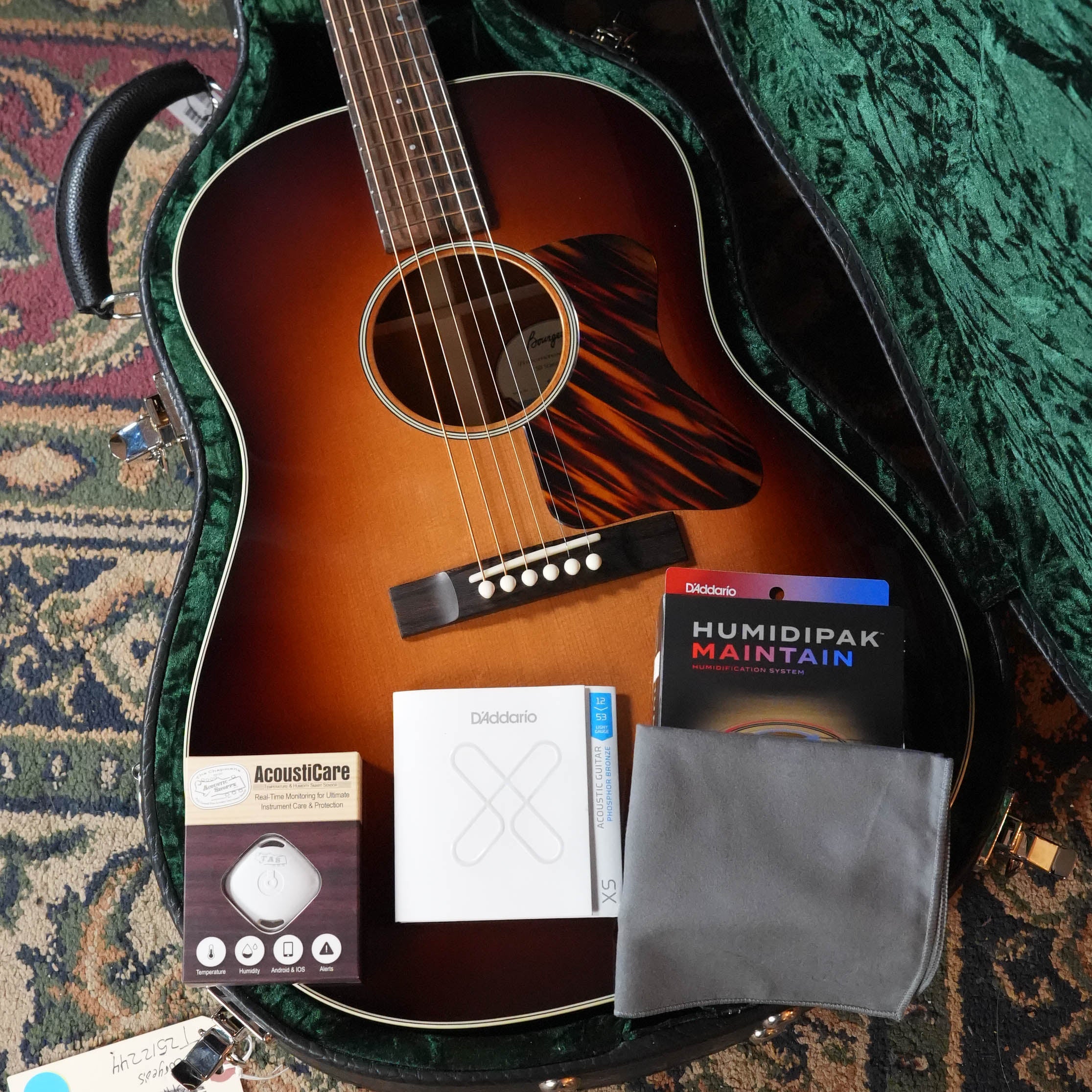 Bourgeois The Standard SDS/TS Touchstone Series Torrefied Sitka/Mahogany Slope Shoulder Sunburst Dreadnought Acoustic Guitar #2244