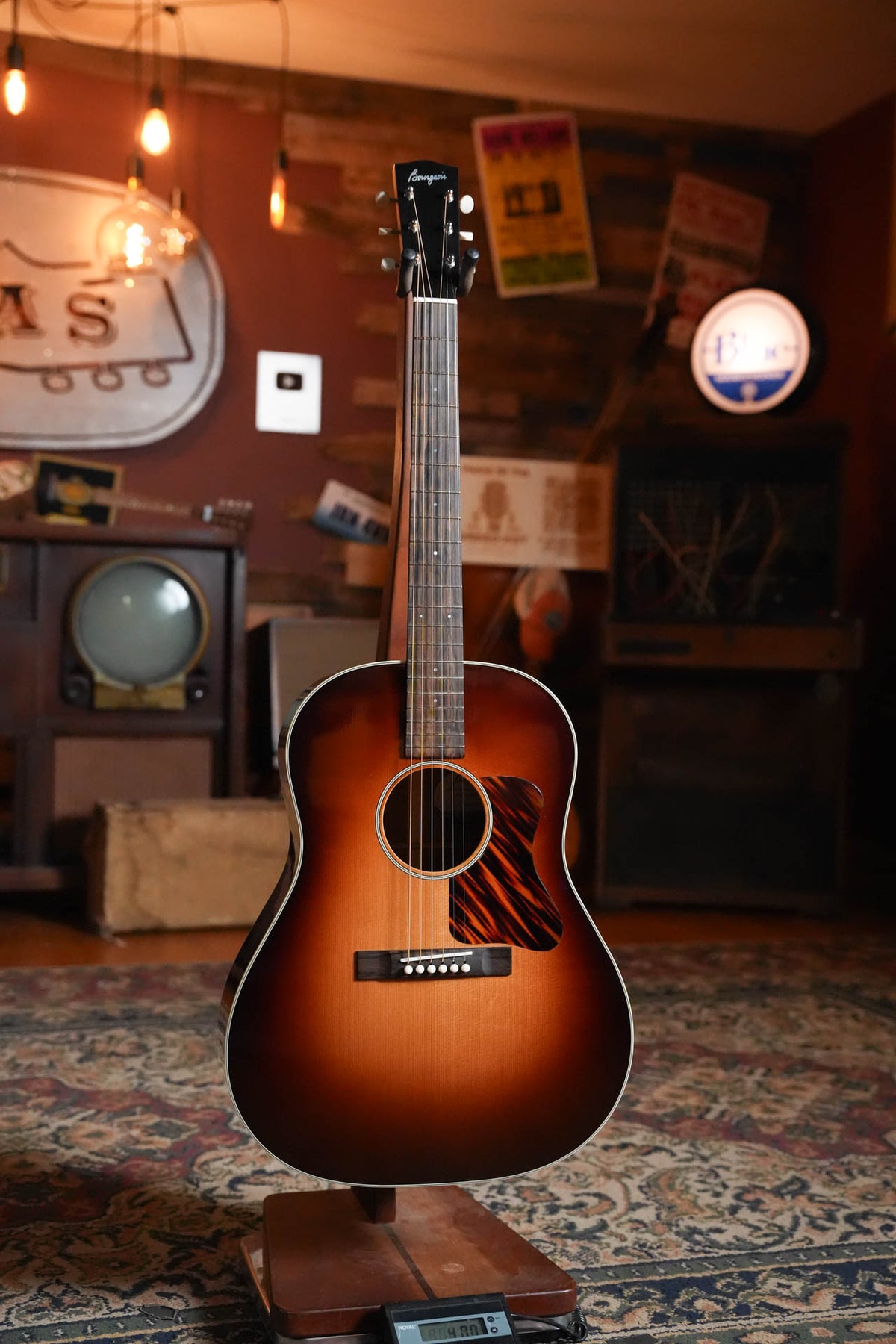 Bourgeois The Standard SDS/TS Touchstone Series Torrefied Sitka/Mahogany Slope Shoulder Sunburst Dreadnought Acoustic Guitar #2244