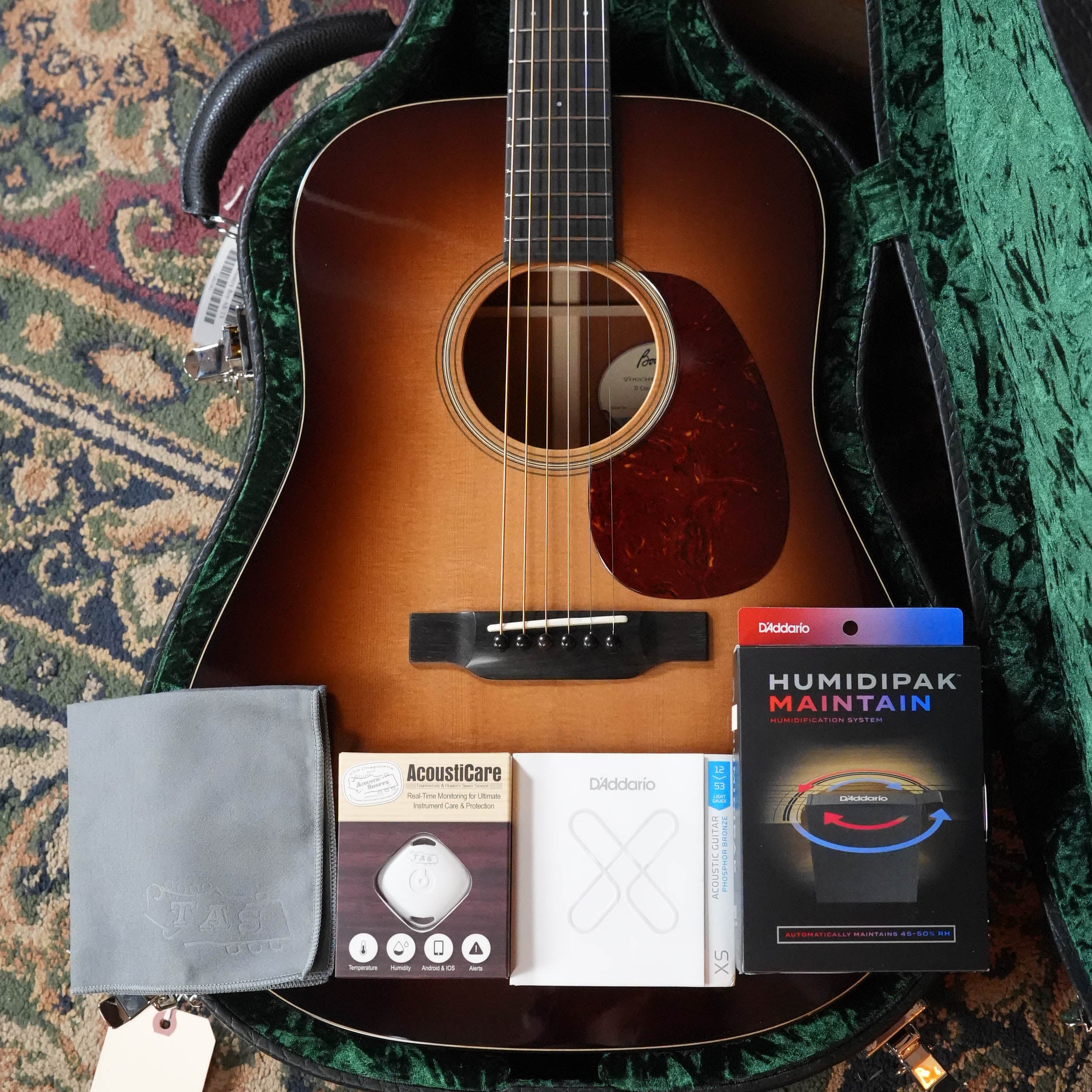 Bourgeois Touchstone Country Boy Sitka/Mahogany Sunburst Dreadnought Acoustic Guitar #1282