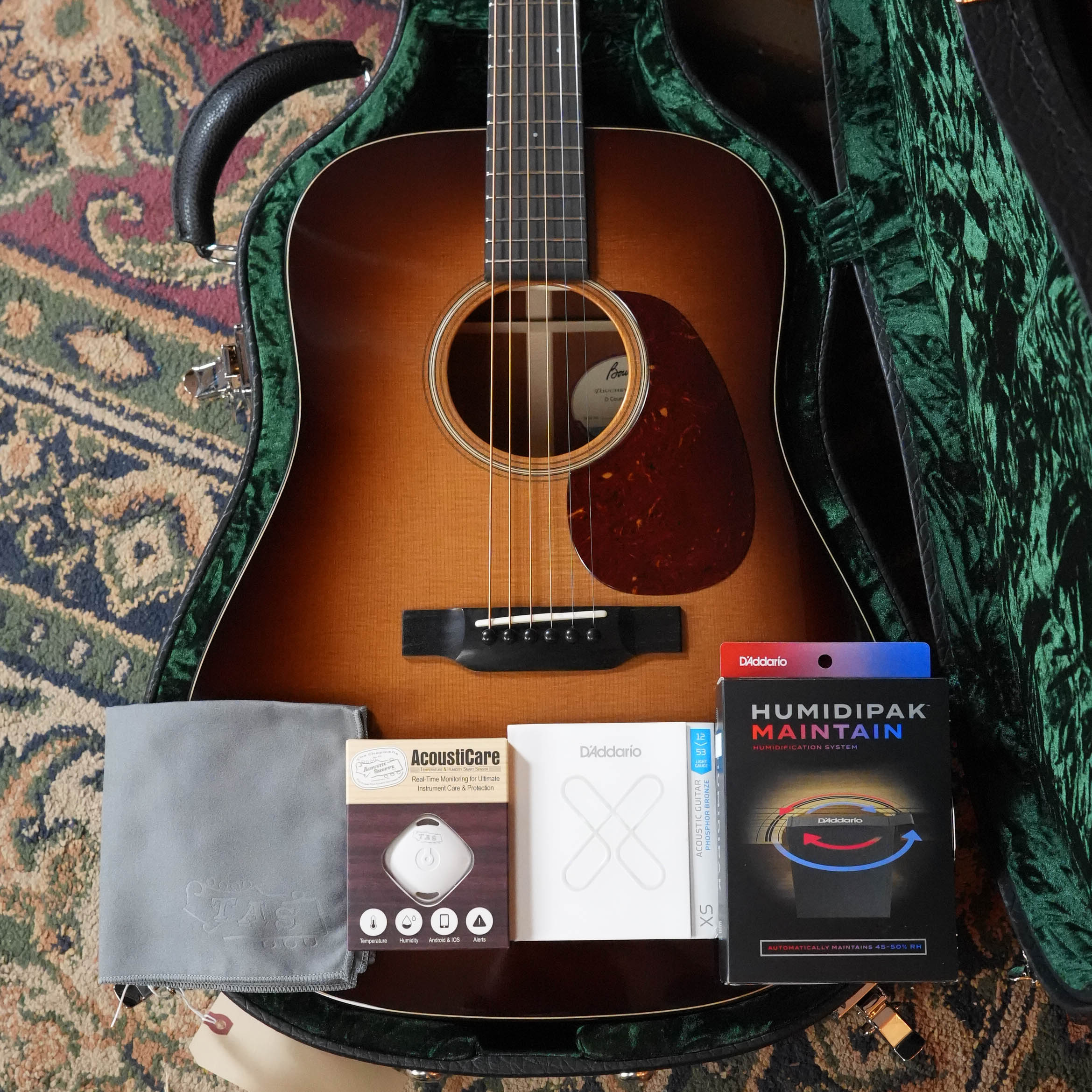 Bourgeois Touchstone Country Boy Sitka/Mahogany Sunburst Dreadnought Acoustic Guitar #1306