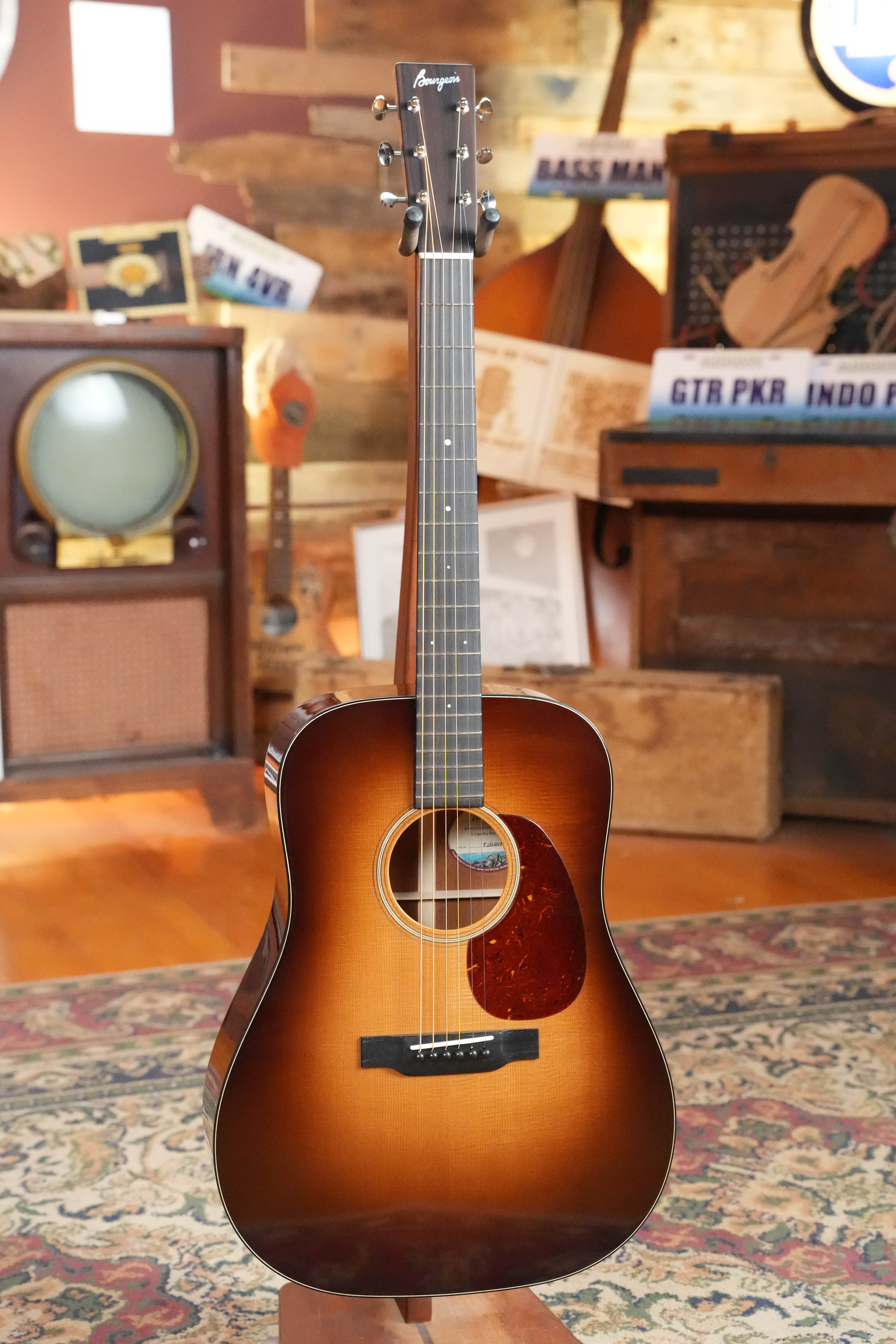 Bourgeois Touchstone Country Boy Sitka/Mahogany Sunburst Dreadnought Acoustic Guitar #1306