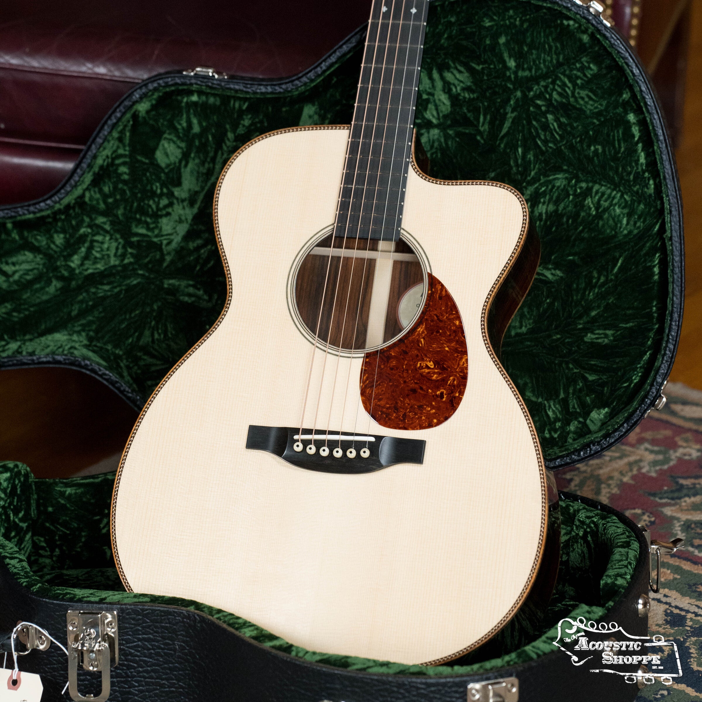 Bourgeois *Custom* Build LSDBS-OM Dana Bourgeois Signature Adirondack/Cocobolo Orchestra Model Cutaway Acoustic Guitar