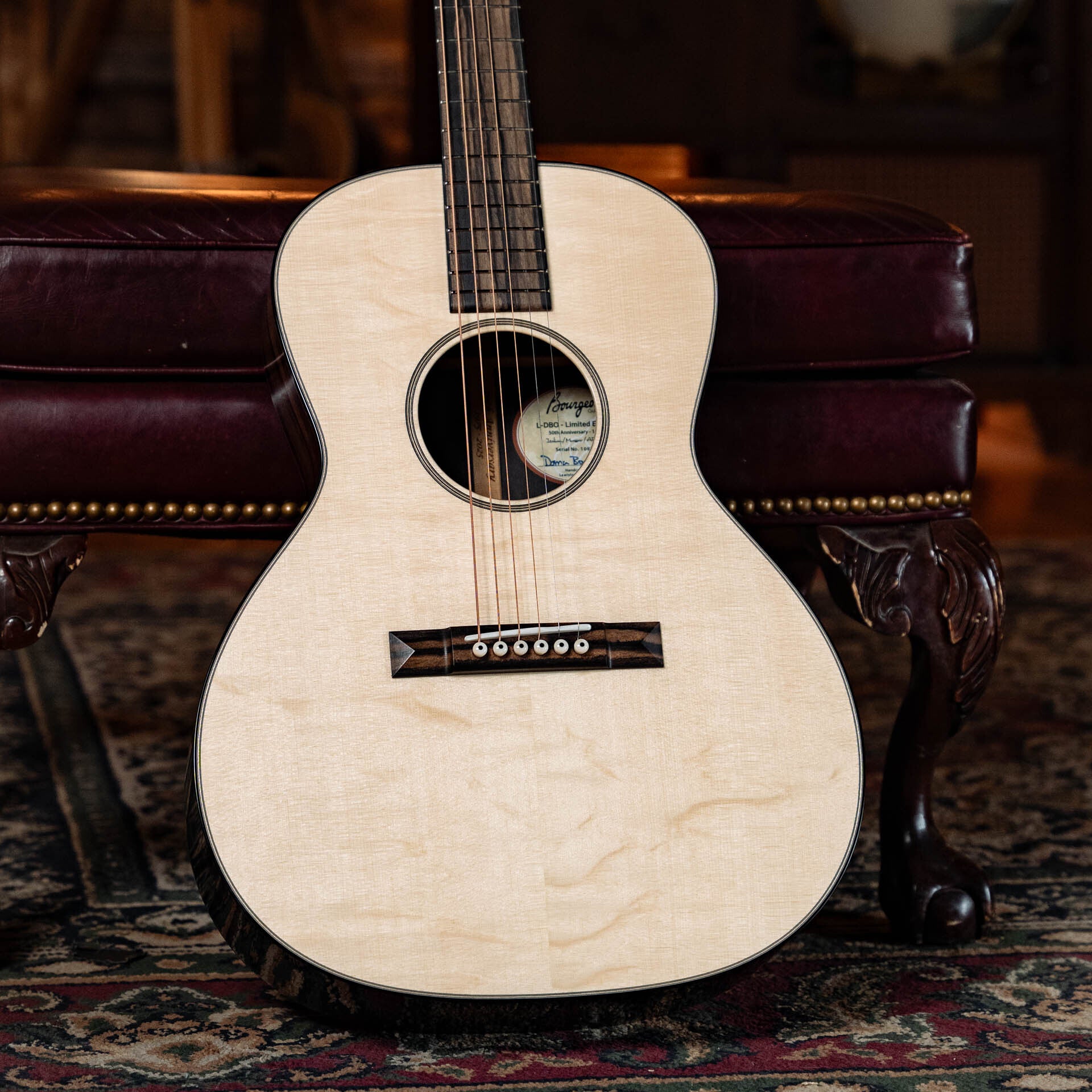 Bourgeois LDBO Legacy Series 50th Anniversary Italian Spruce/Macassar Ebony L-OO Acoustic Guitar #0855