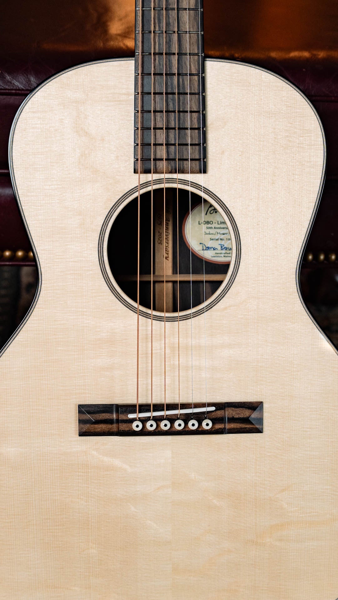 Bourgeois LDBO Legacy Series 50th Anniversary Italian Spruce/Macassar Ebony L-OO Acoustic Guitar #0855