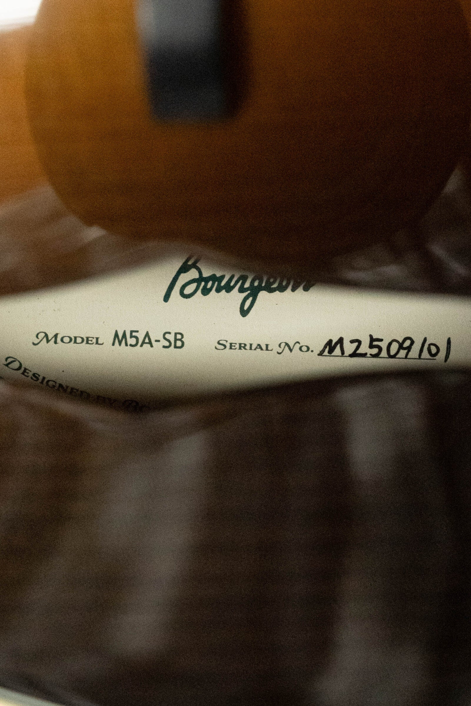 Bourgeois M5-A-SB Aged-Tone Adirondack/Maple Sunburst A-Style Mandolin #9101