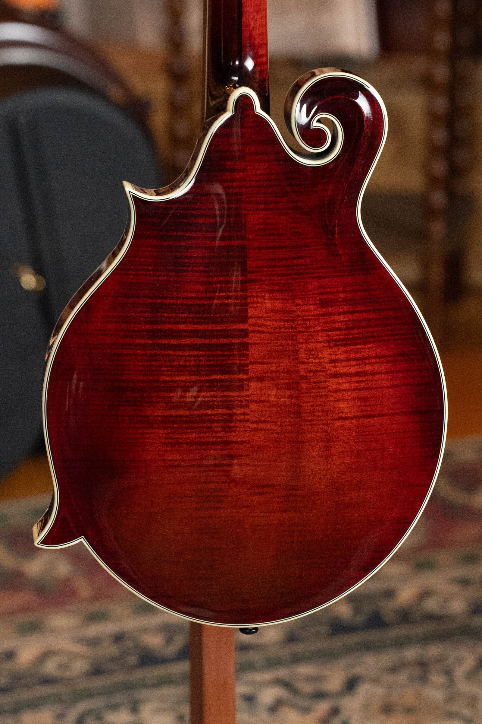 Bourgeois M5-F-BT Aged-Tone Adirondack/Maple Black Top F-Style Mandolin #6111