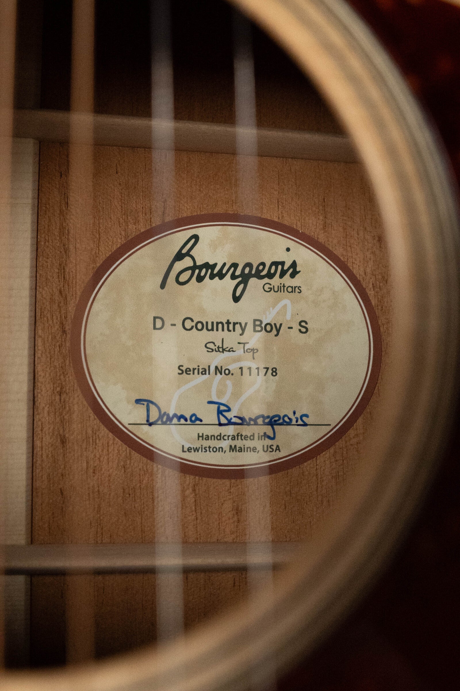Bourgeois PSCB-D-S Professional Series Country Boy Sitka/Mahogany Dreadnought Acoustic Guitar #1178