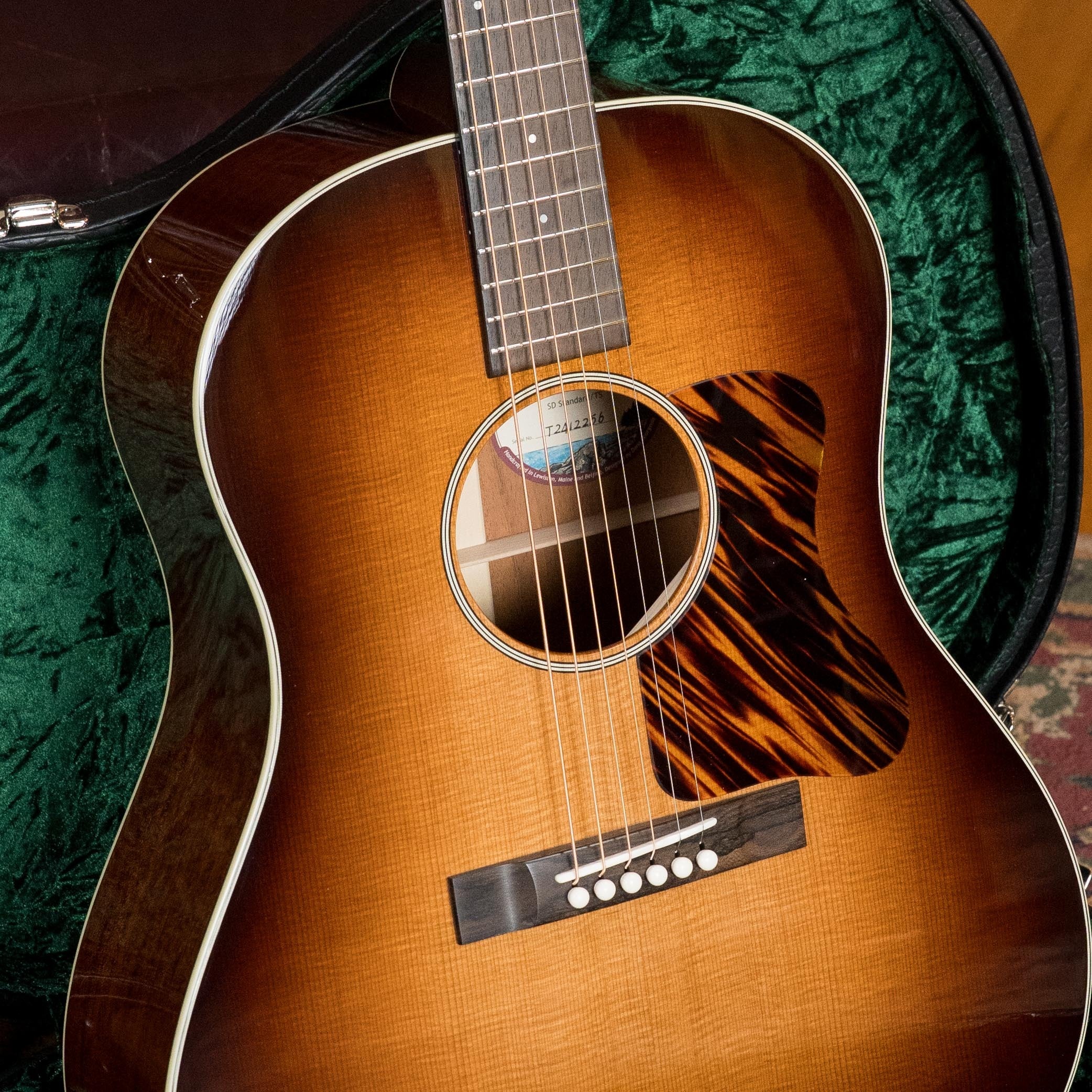 Bourgeois The Standard SDS/TS Touchstone Series Torrefied Sitka/Mahogany Slope Shoulder Sunburst Dreadnought Acoustic Guitar #2256