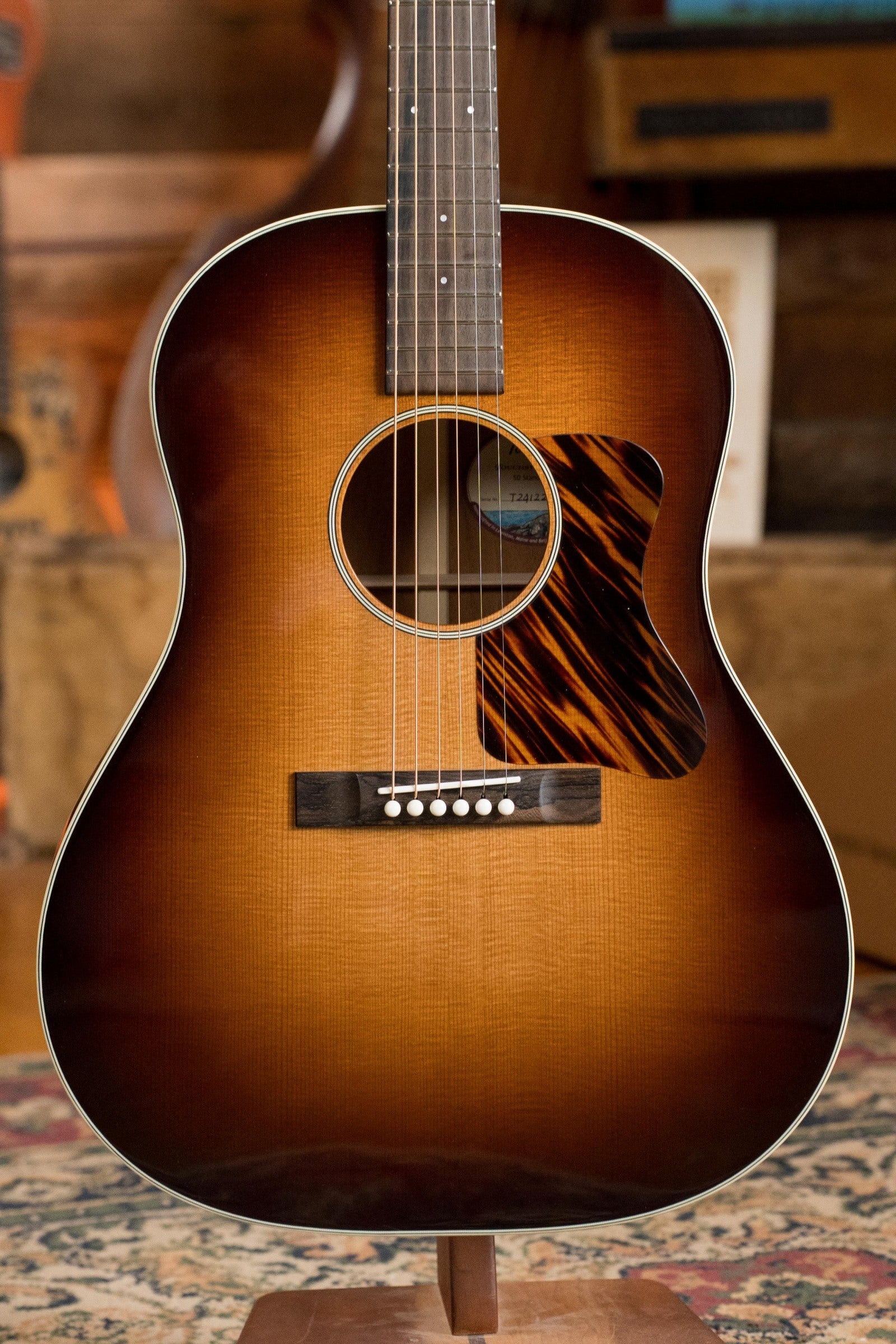 Bourgeois The Standard SDS/TS Touchstone Series Torrefied Sitka/Mahogany Slope Shoulder Sunburst Dreadnought Acoustic Guitar #2256