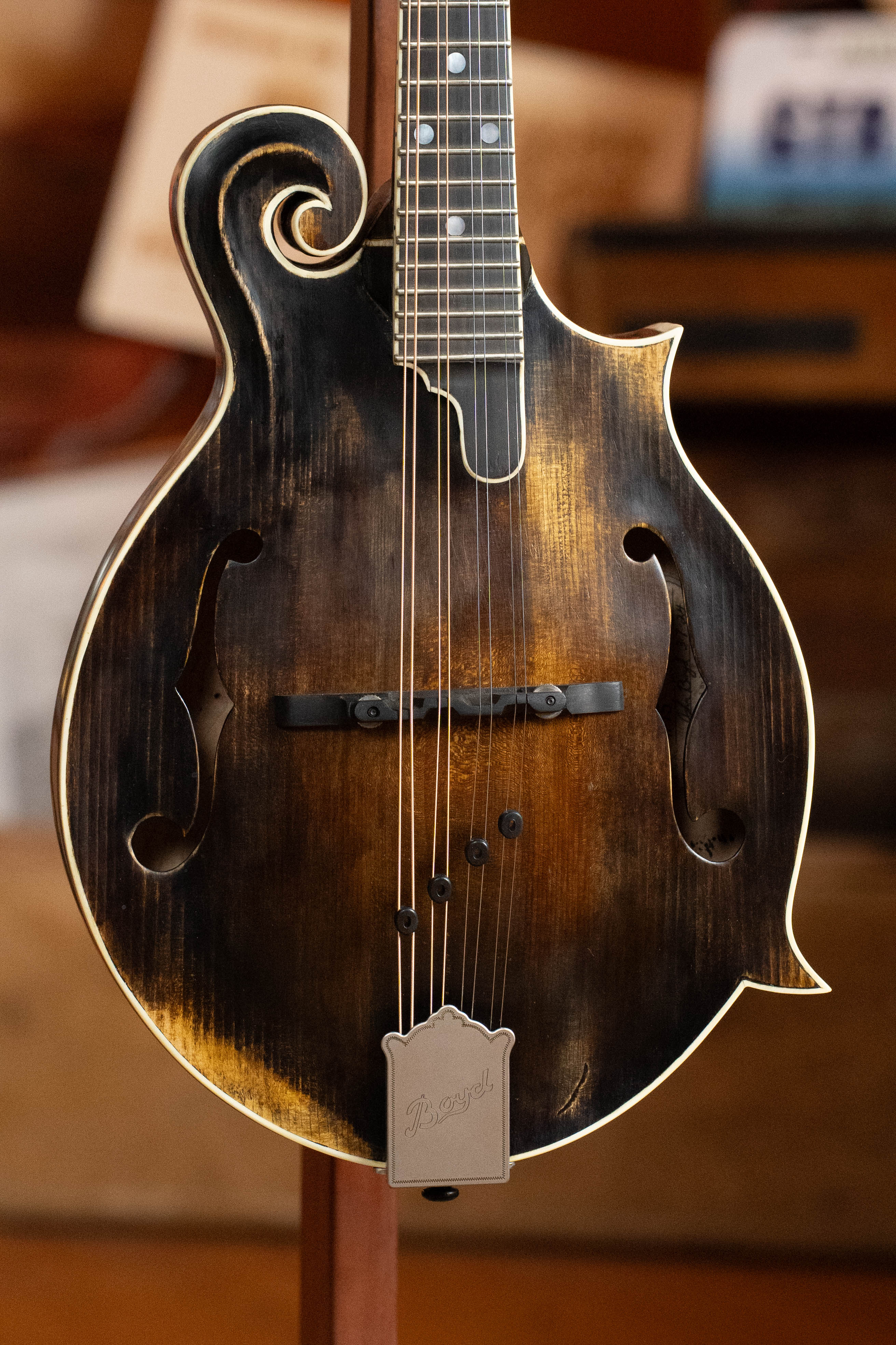 Boyd Adirondack/Maple Distressed Finish F-Style Mandolin #0015