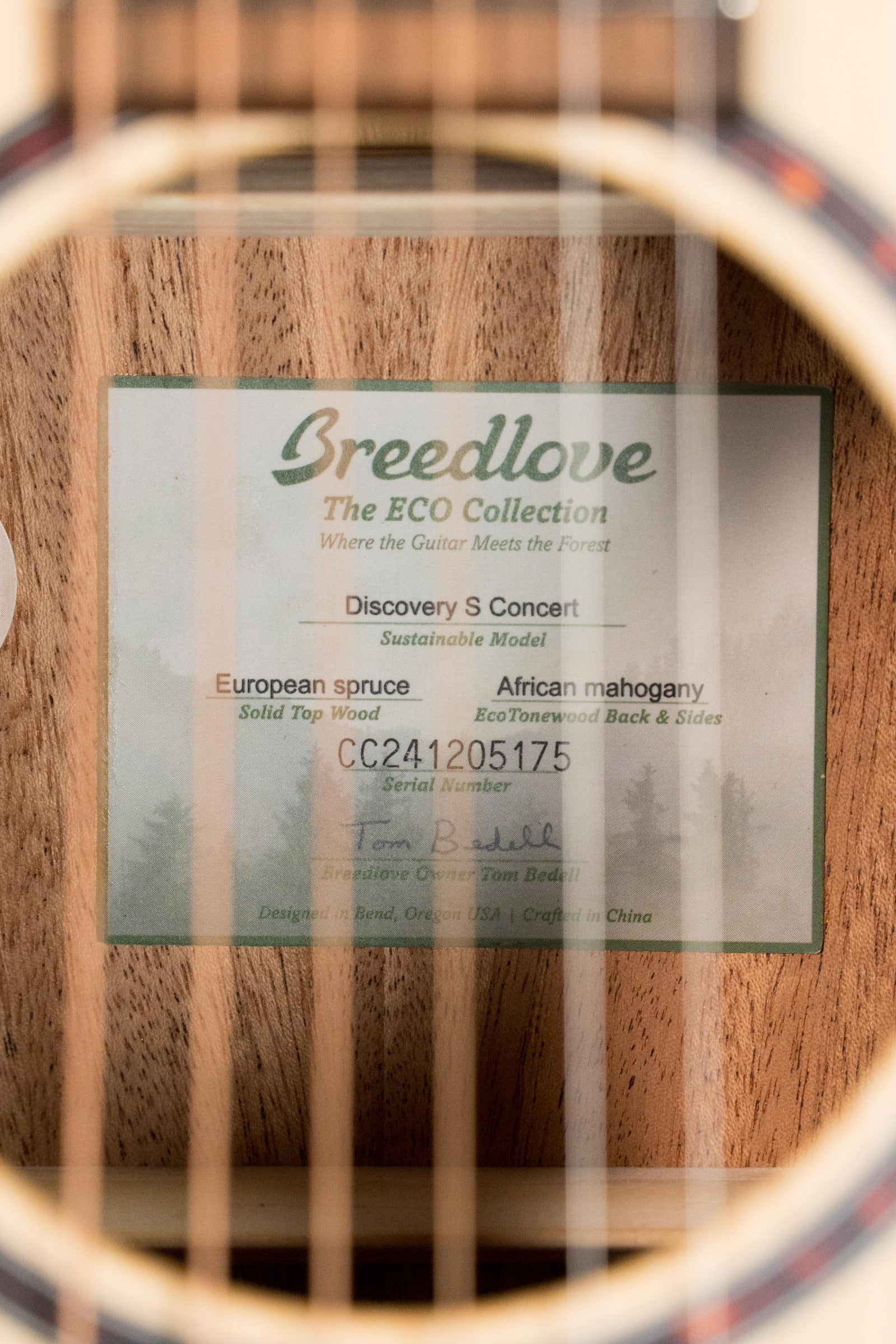 Breedlove Discovery Series Spruce/Mahogany Concert Acoustic Guitar #5175