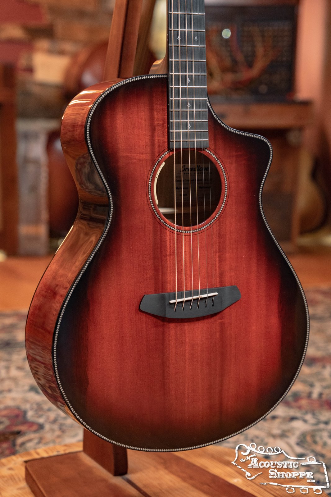 *Dread-Not Certified Floor Model* Breedlove Oregon Series Limited Edition Oregon Concert All Myrtlewood Ember Acoustic Cutaway Guitar w/ LR Baggs Pickup #7903