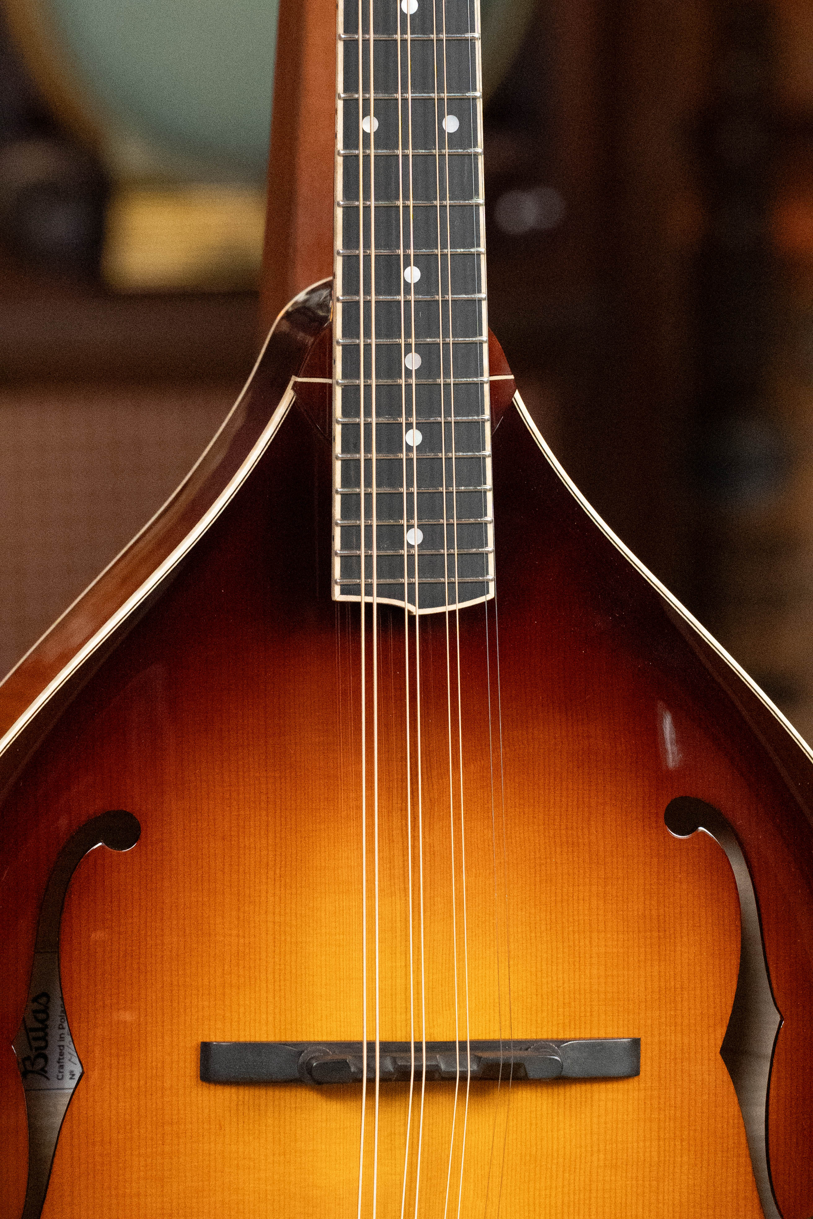 Bulas Carpathian Spruce/Curly Maple Cremona Sunburst Octave Mandolin #4102