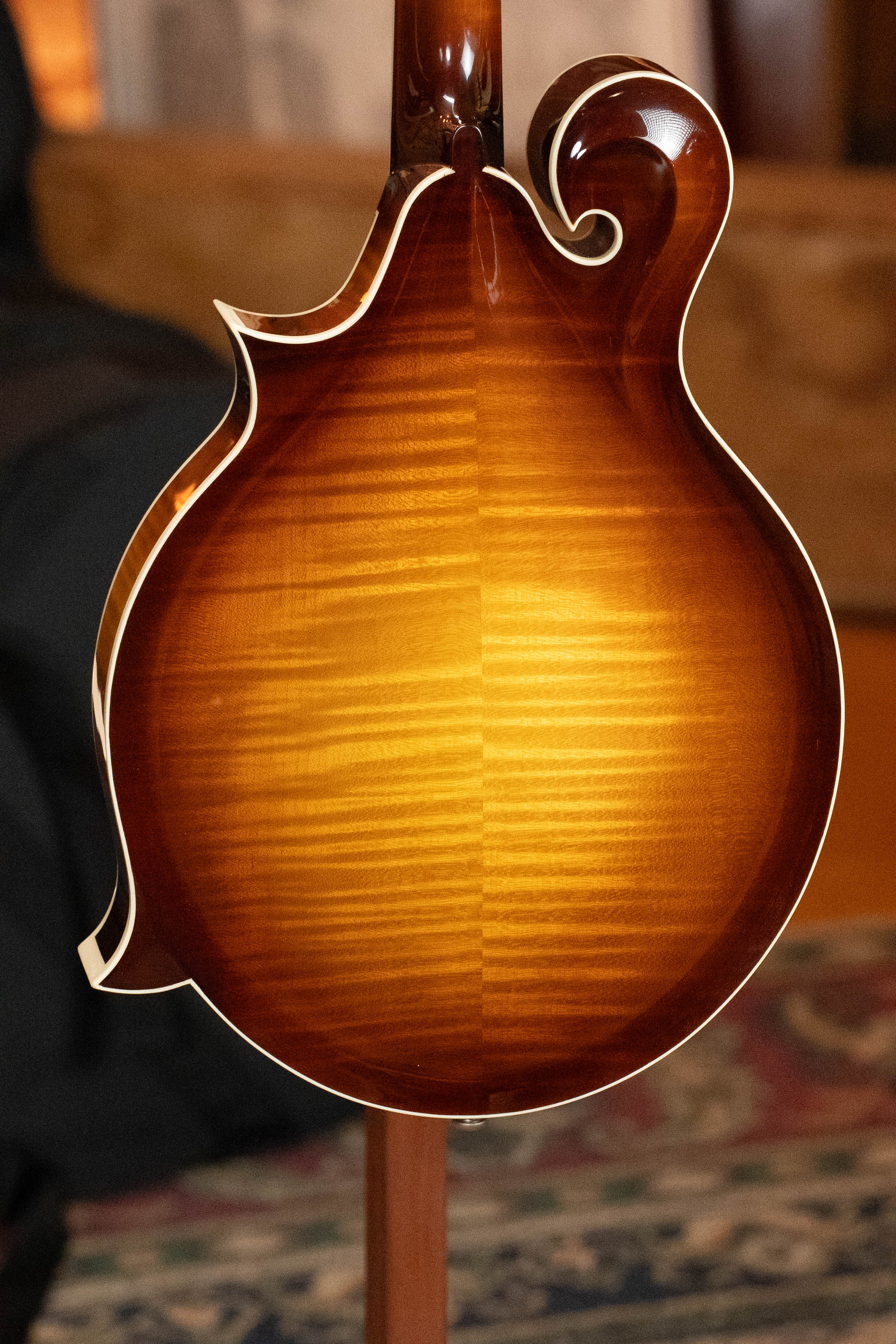 Bulas Carpathian Spruce/Curly Maple Gloss Tobacco Sunburst F-Style Mandolin #6116